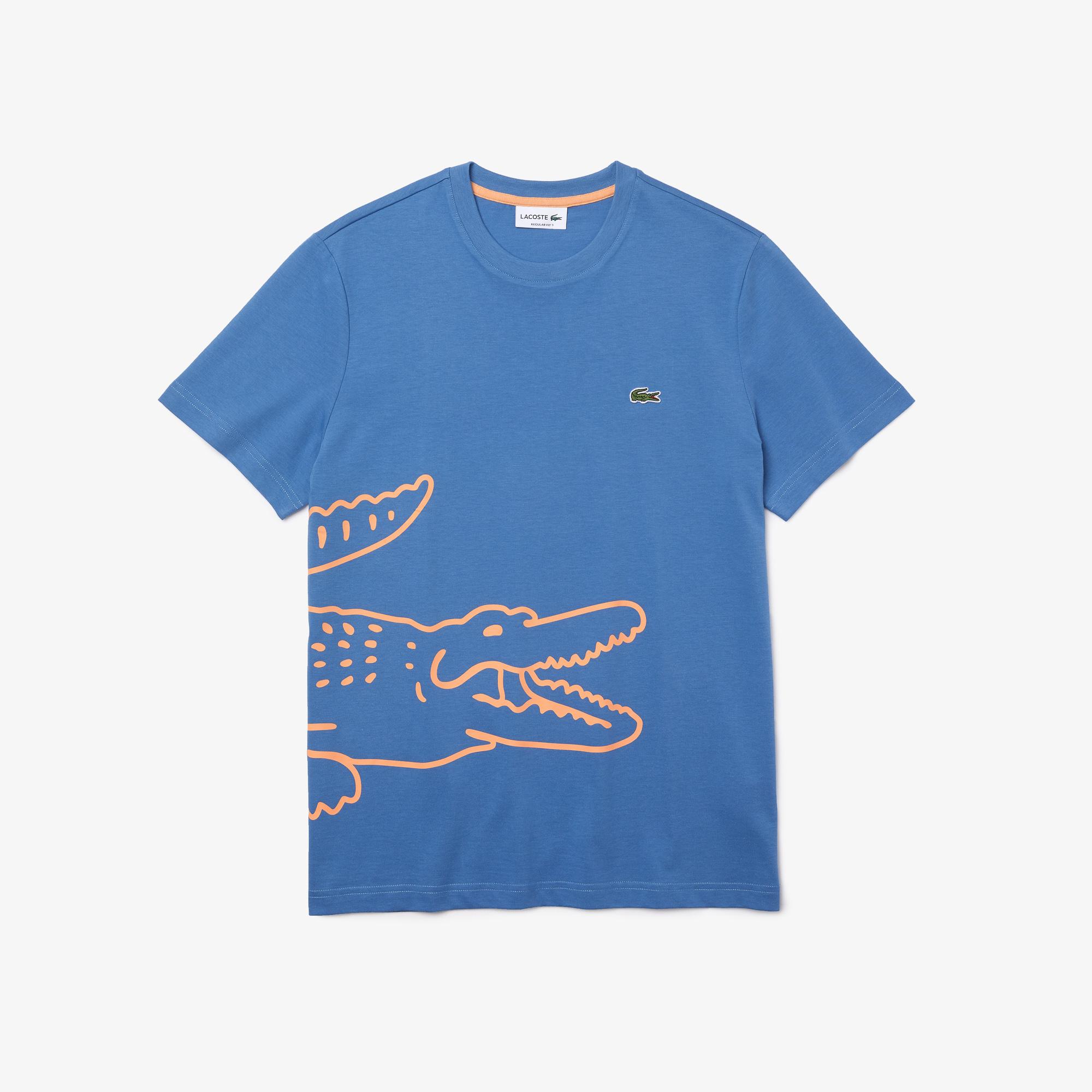 TH0458-776 - TEE SHIRT HOM BIG CROCO - TURQUIN | Roland-Garros Store
