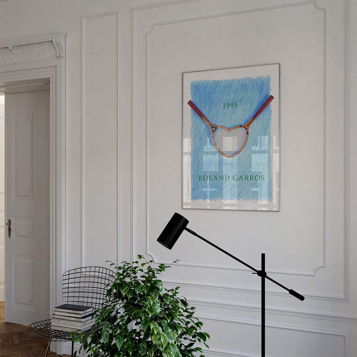 Oneart x Roland-Garros RG 2009 Poster50x70 cm in tub - Clay