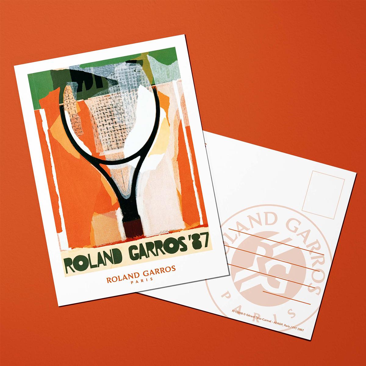 Oneart x Roland-Garros RG 2018 Poster50x70 cm in tub - Clay