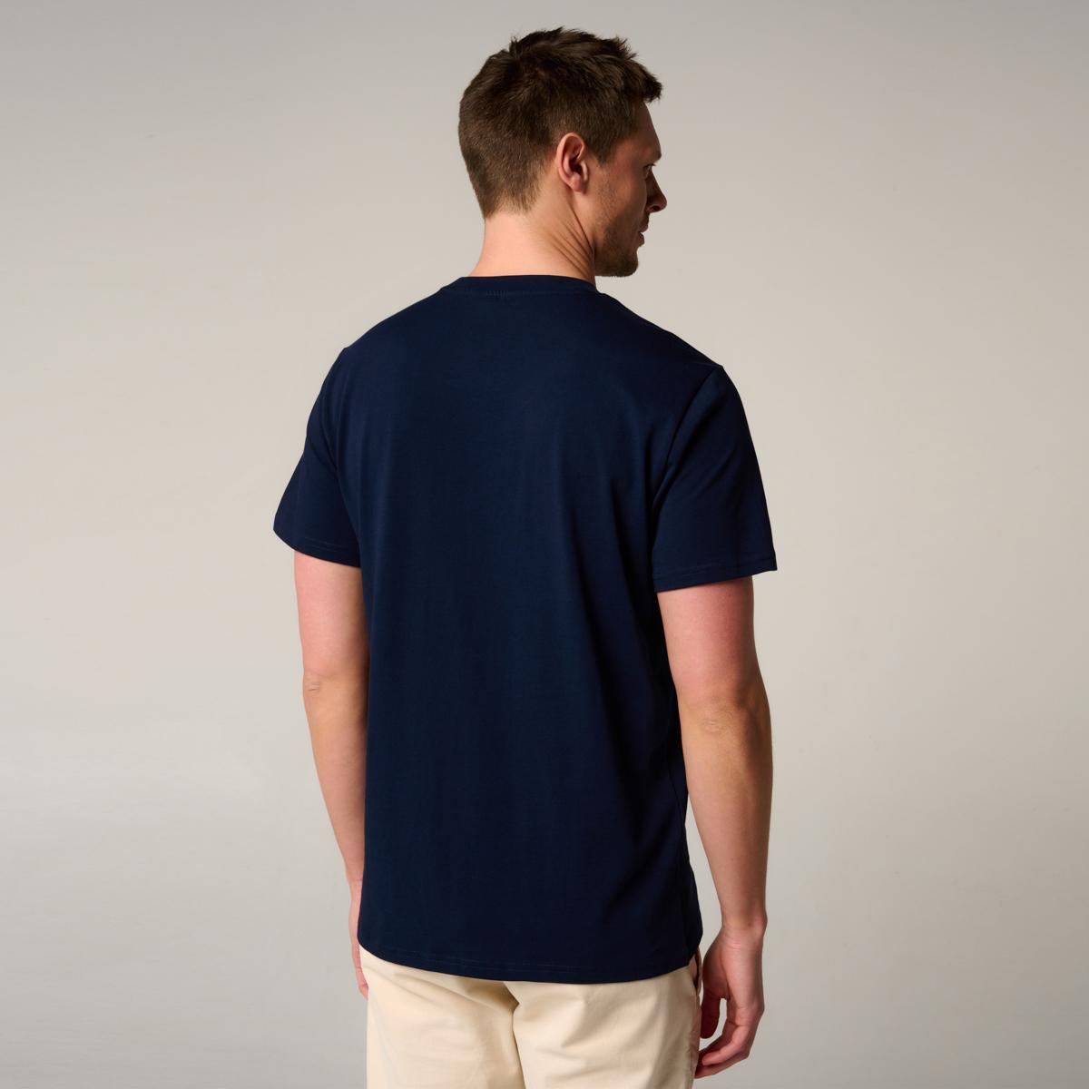 ROLAND GARROS テニス Tシャツ L ネイビー Roland-Garros line court men's t-shirt - Navy Blue | Roland-Garros