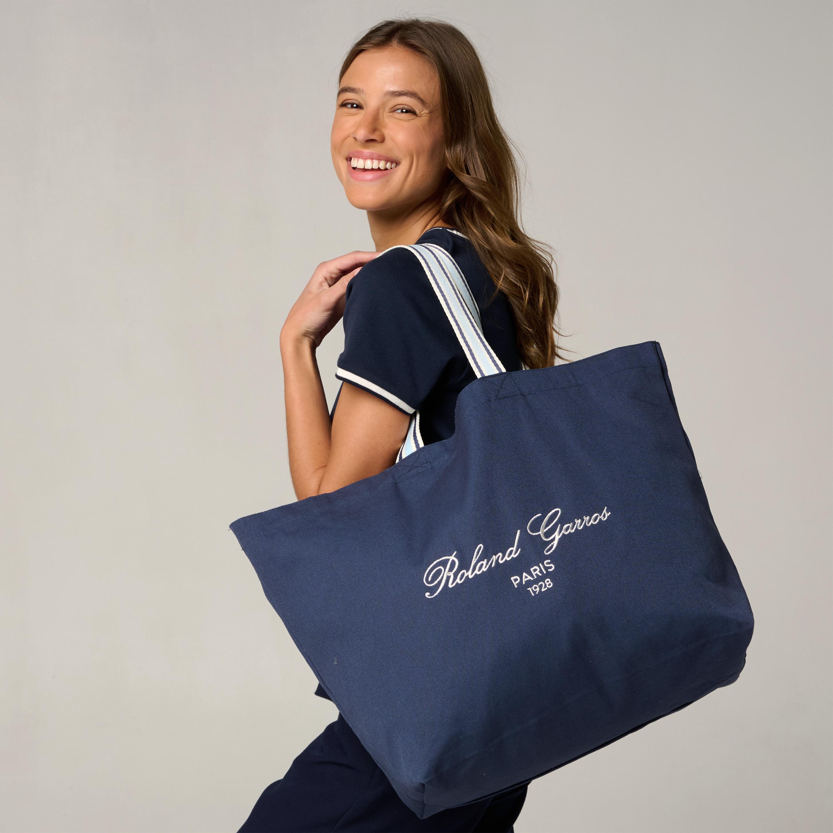 Roland-Garros Sporty Chic Maxi totebag - Blue | Roland