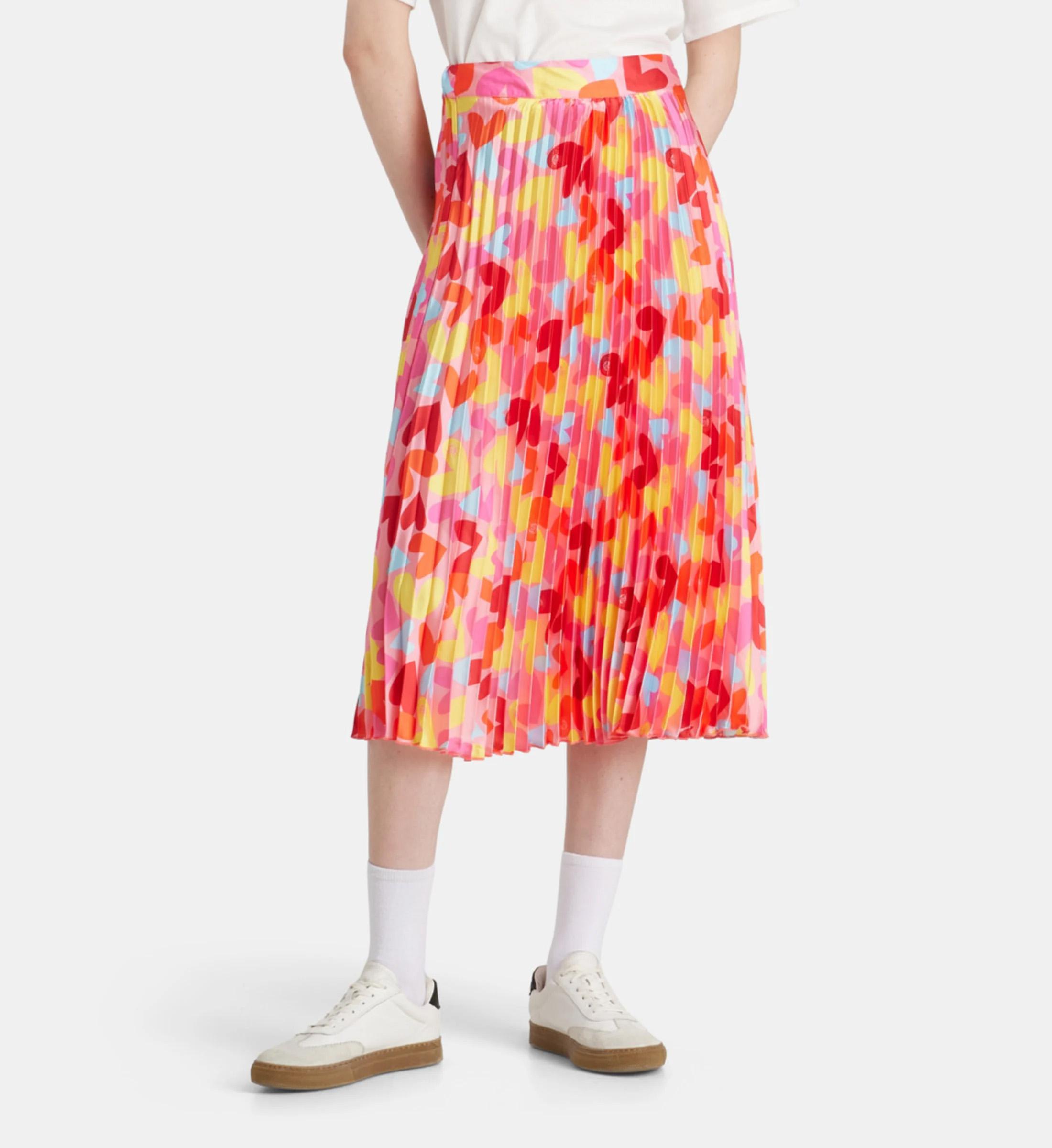 Jupe mi longue femme Galeries Lafayette x Roland Garros Multicolore
