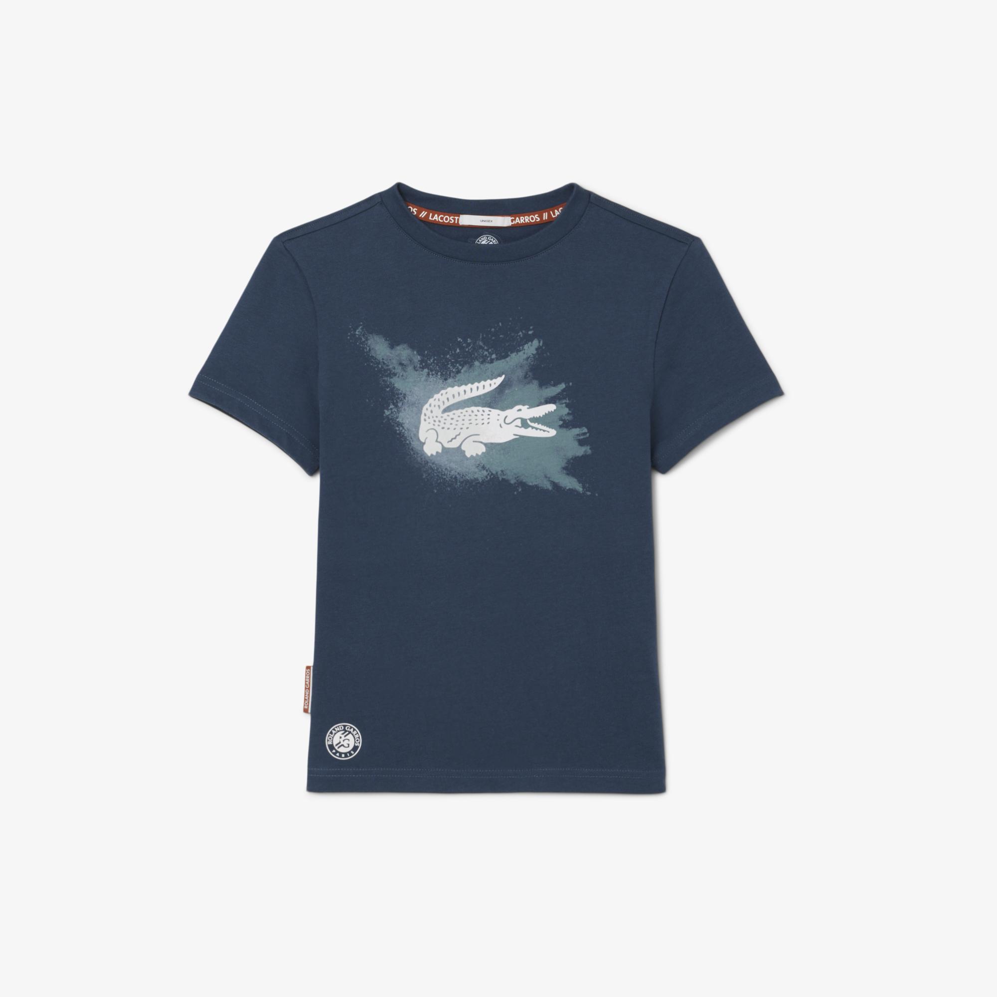 今ならほぼ即納！ Lacoste x Roland-Garros Performance Boy T-Shirt - Grey ウェア