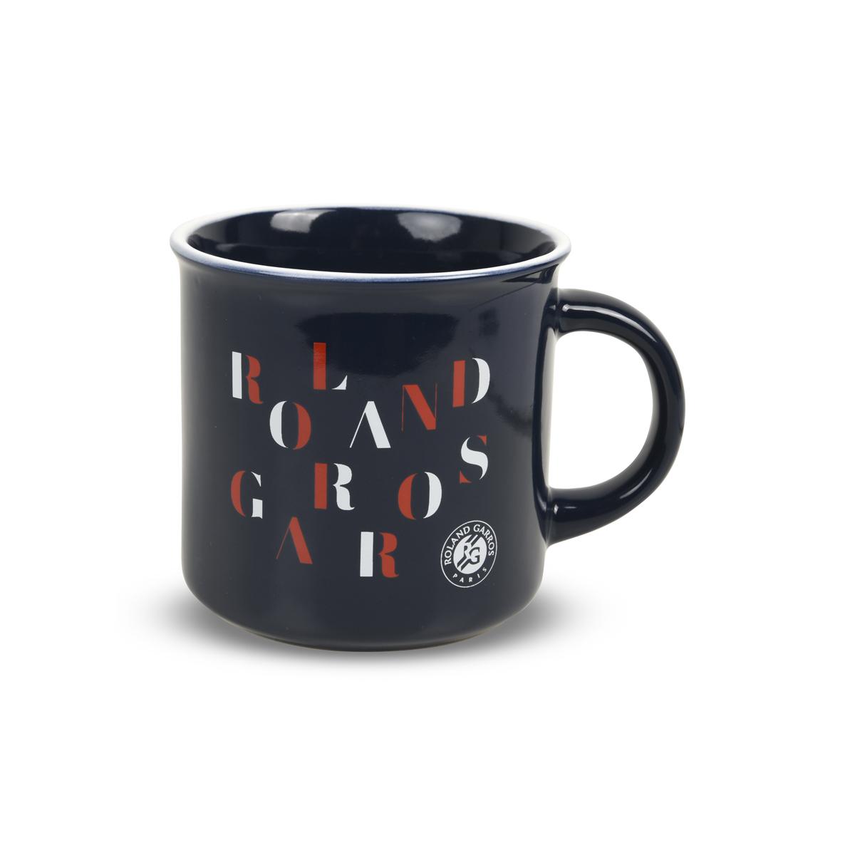 roland garros monochrome logo mug clay roland garros store
