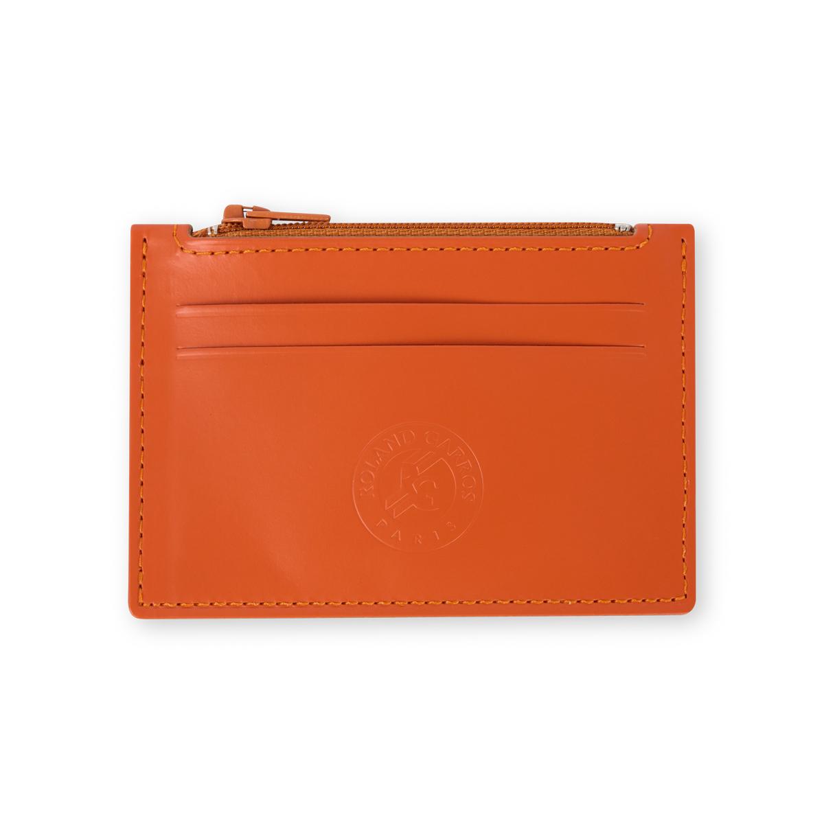 Roland-Garros Leather Card Holder - Brown | Roland-Garros Store