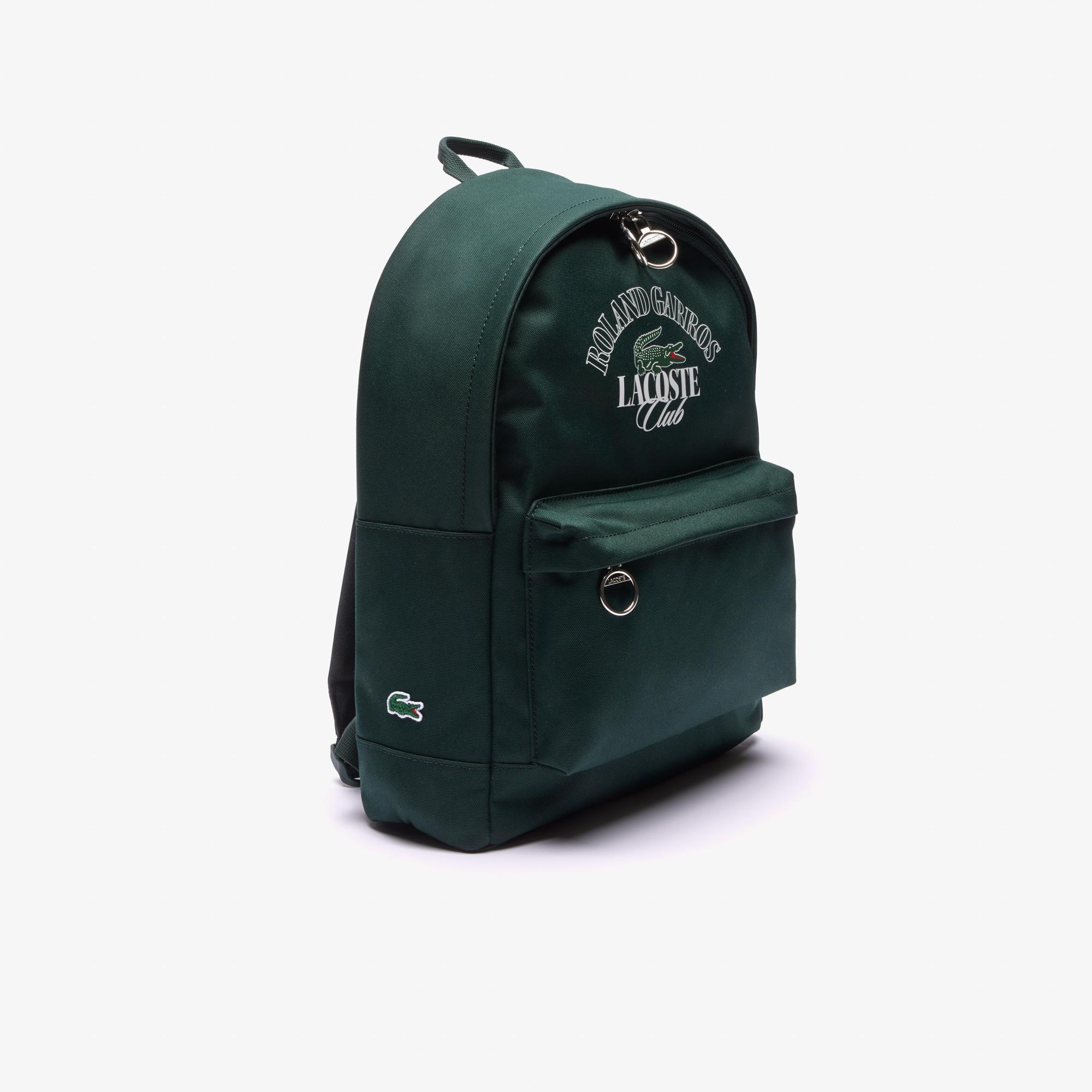 Lacoste black backpack deals
