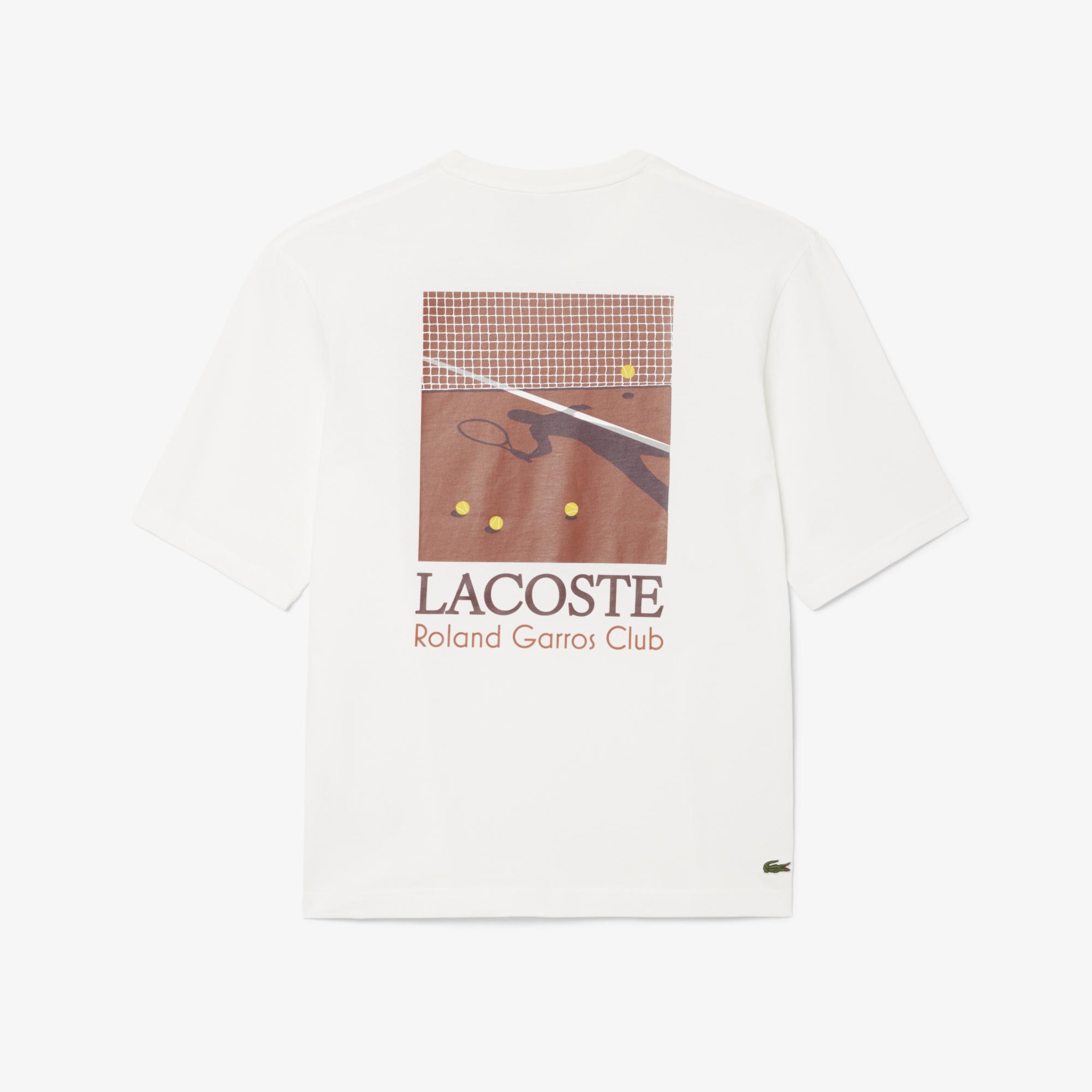 Lacoste x Roland-Garros Club Man T-Shirt - Ecru | Roland-Garros Store