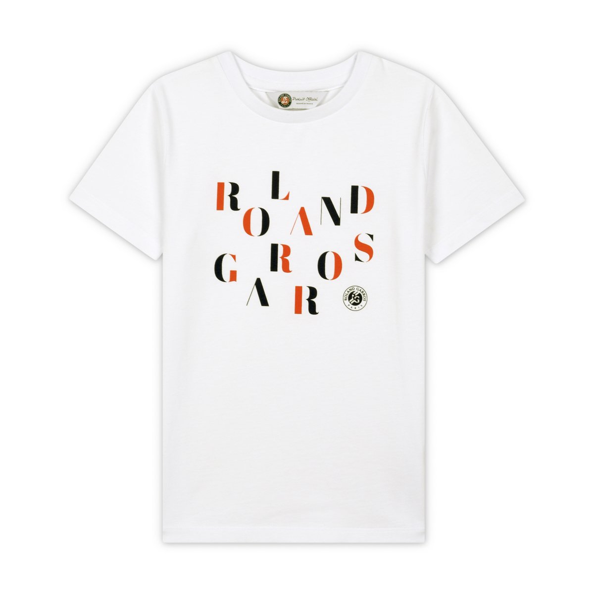 Lacoste X Roland Garros Boy T Shirt White Roland Garros Store