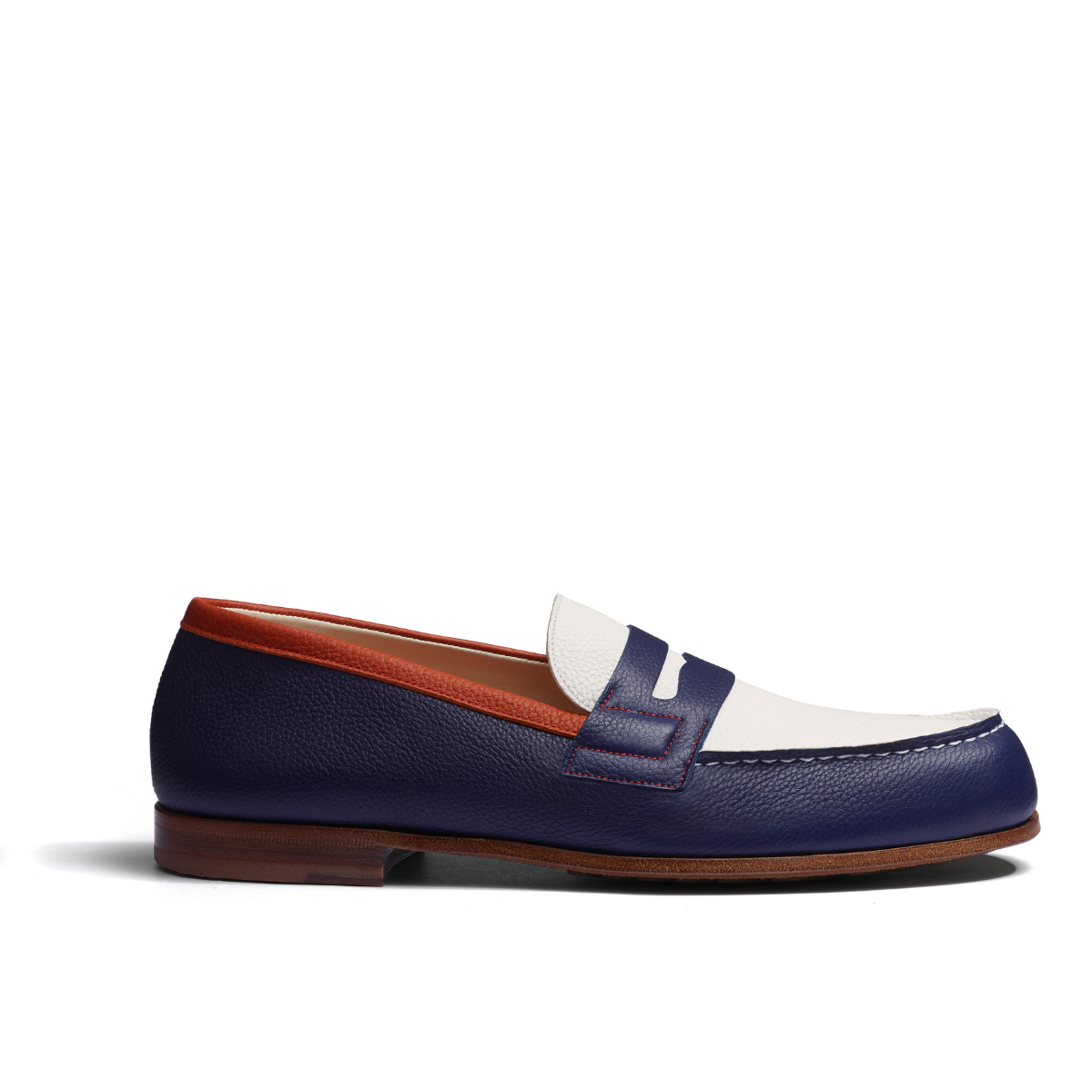 J.M Weston x Roland-Garros Men's Moccasins - Navy | Roland-Garros