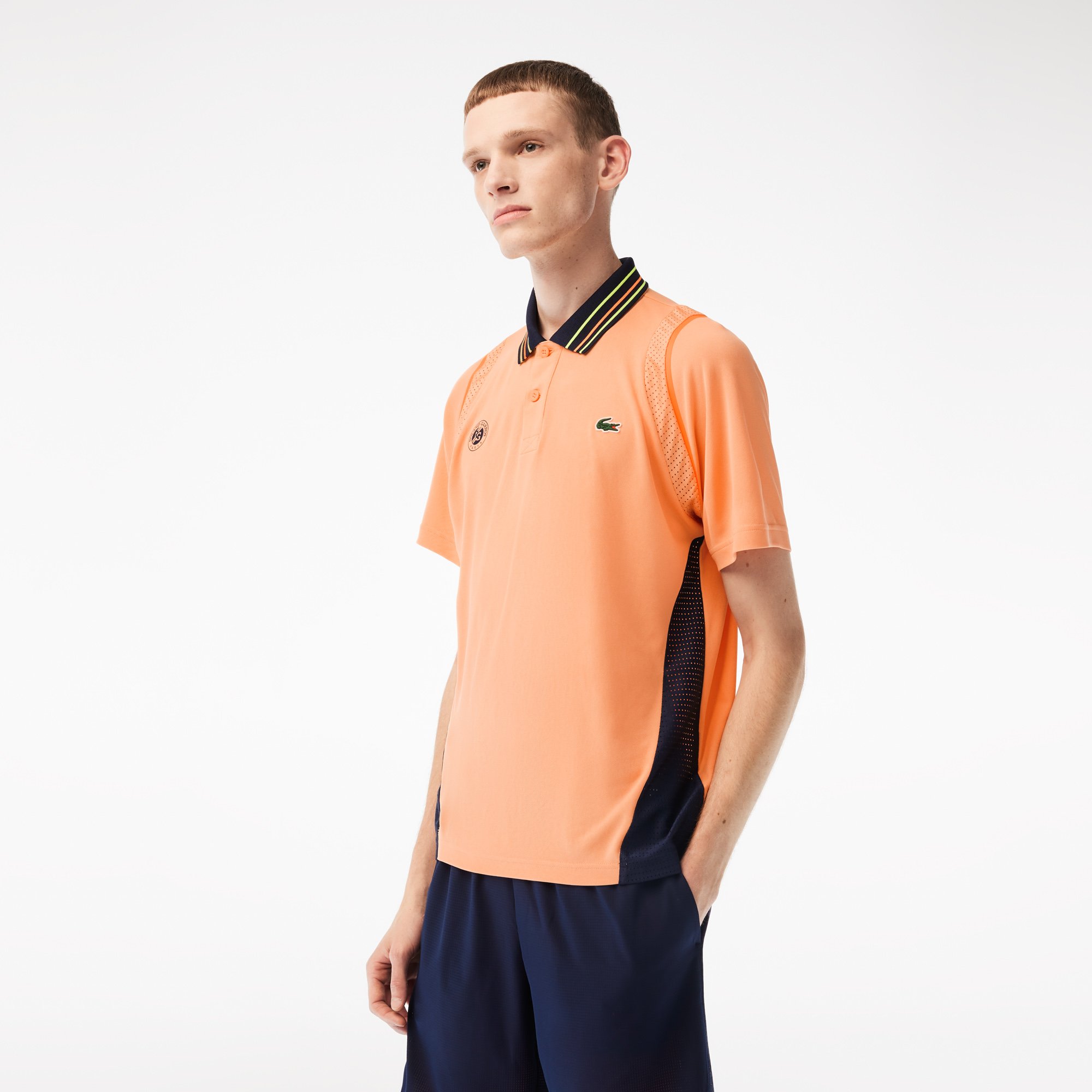 Lacoste for Roland-Garros polo shirt - Blue | Roland-Garros Store