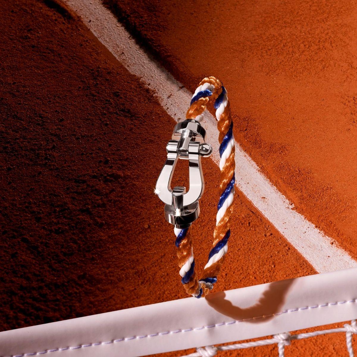 FRED Force 10 buckle for Roland-Garros - Large model 18K white and