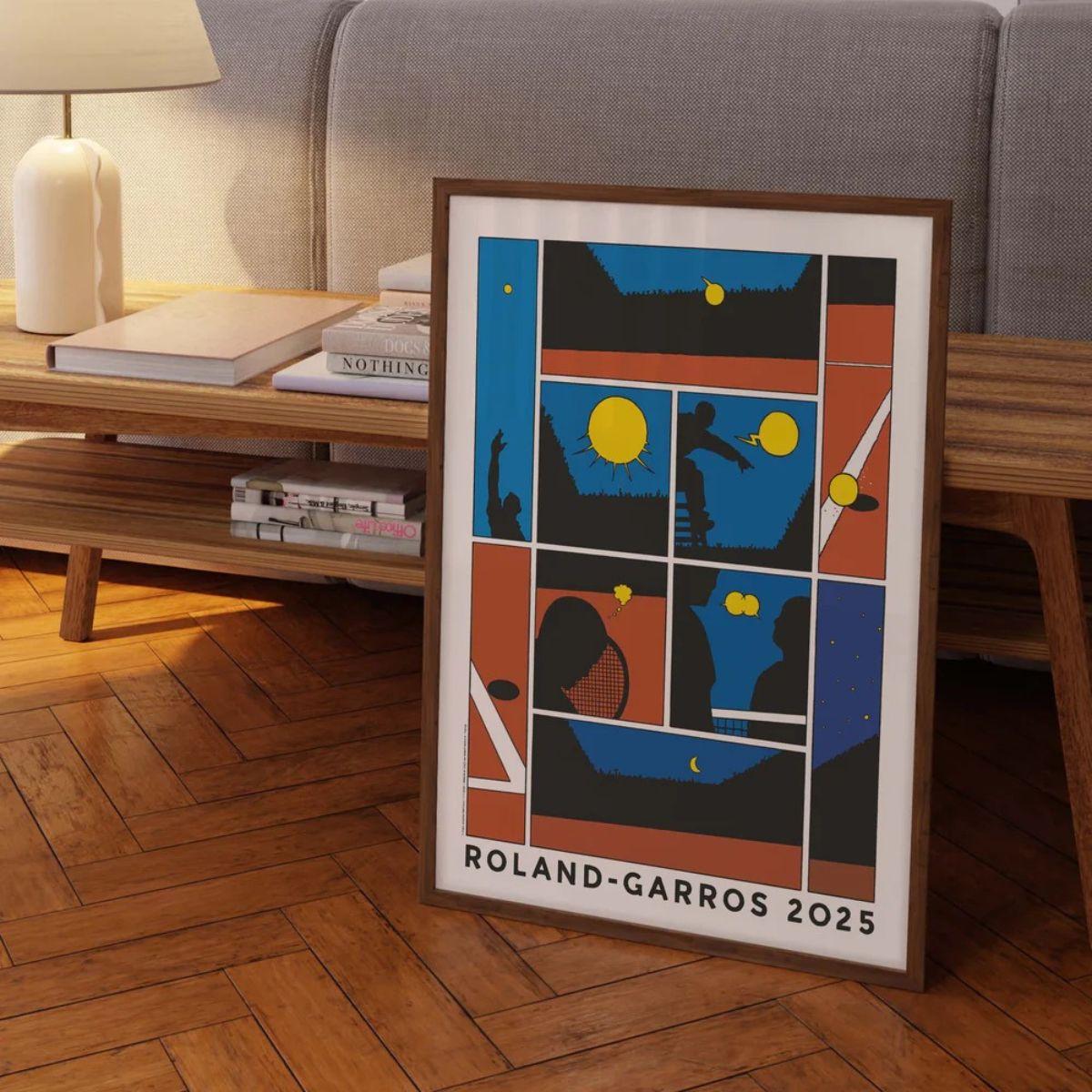 Oneart x Roland-Garros RG 2025 Poster50x70 cm in tub - Multicolor