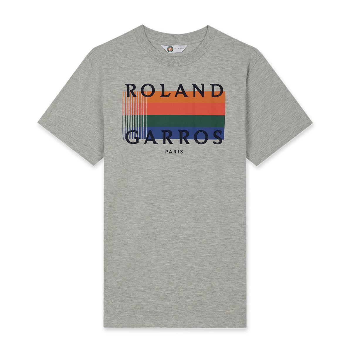 Roland-Garros Color Lines men T-Shirt - Gray | Roland-Garros Store