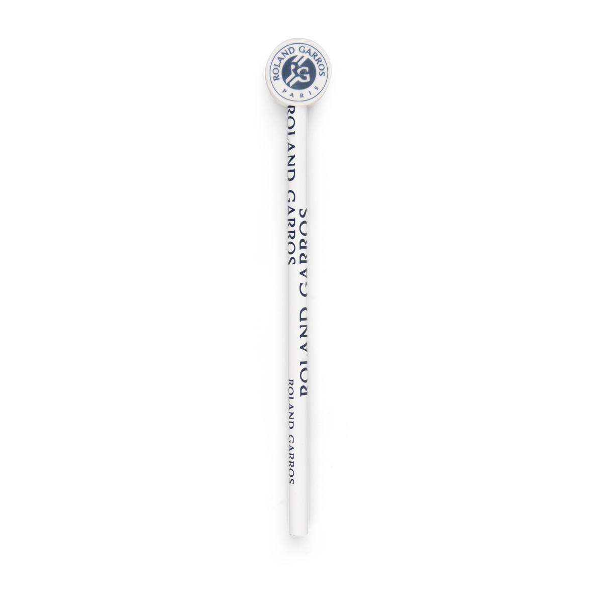 "Roland-Garros" message pencil - white | Roland-Garros Store