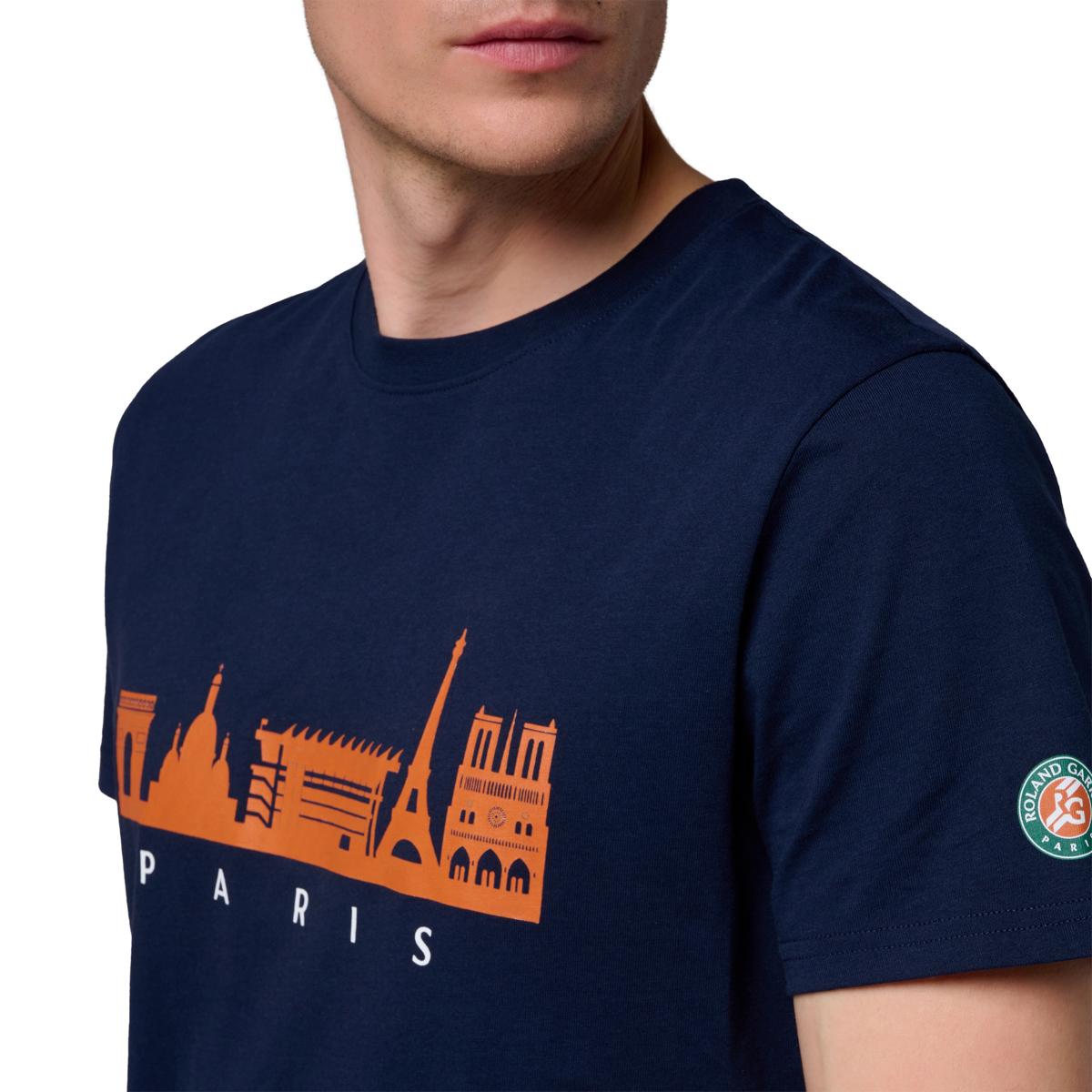 新品 大人気商品  t-shirt man Skyline Roland-Garros - Store Roland-Garros | Navy ウェア