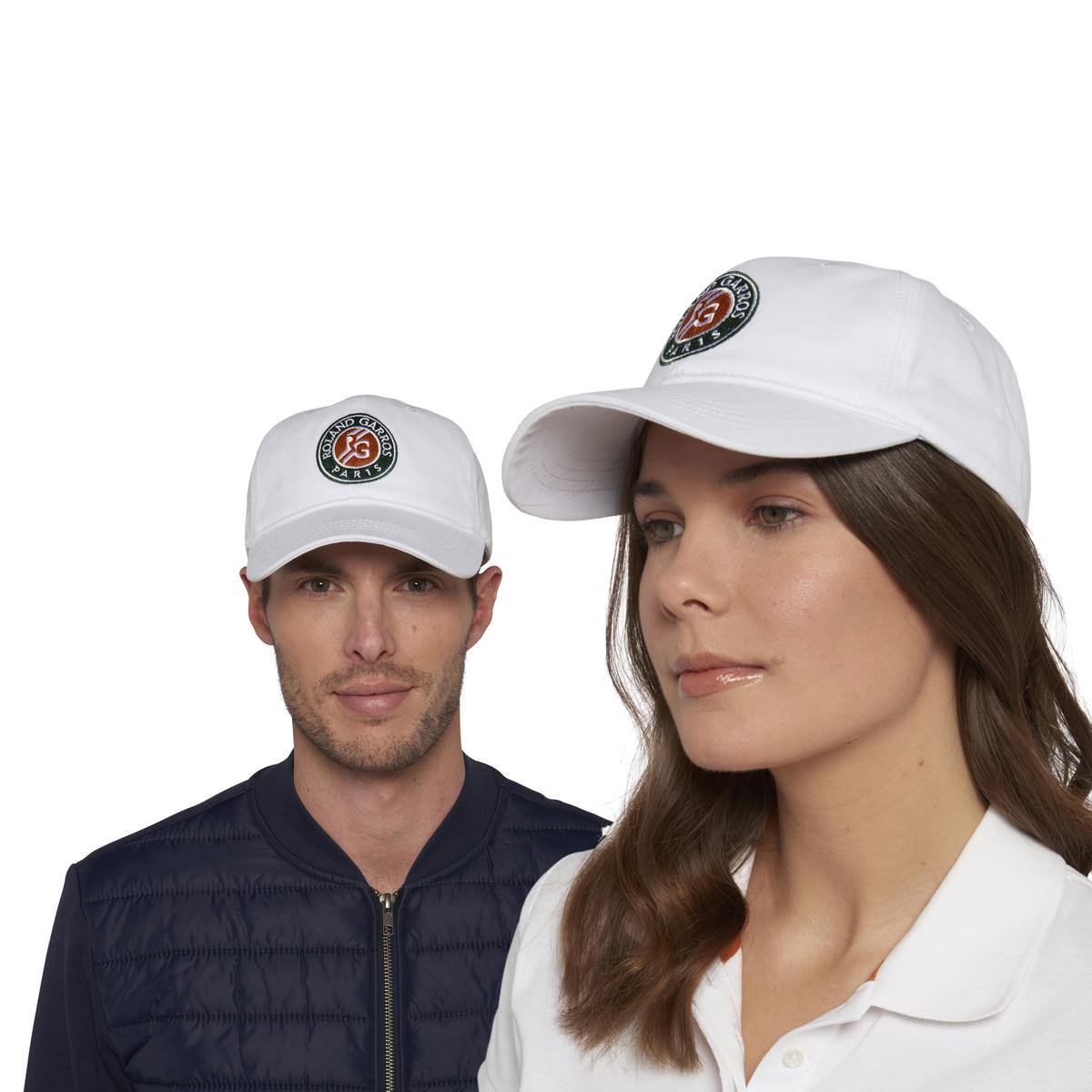 Casquette logo Roland-Garros brodé - blanc | Roland-Garros ...
