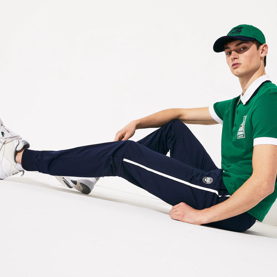 lacoste navy joggers