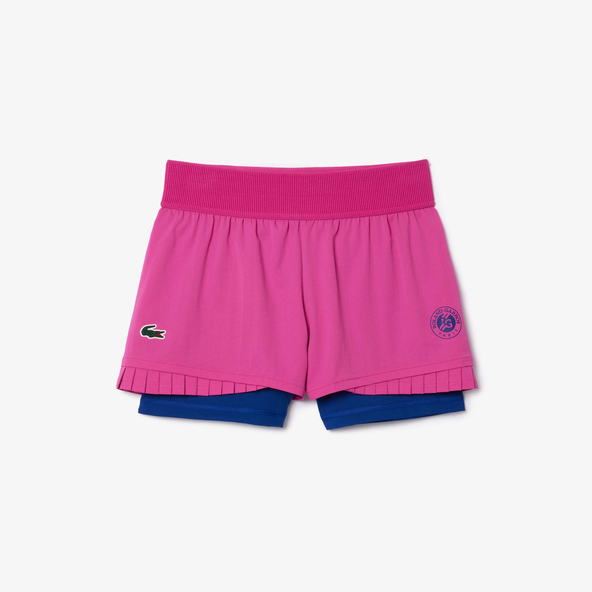 Roland Garros Officiële collectie fleece shorts - tennis, Blauw