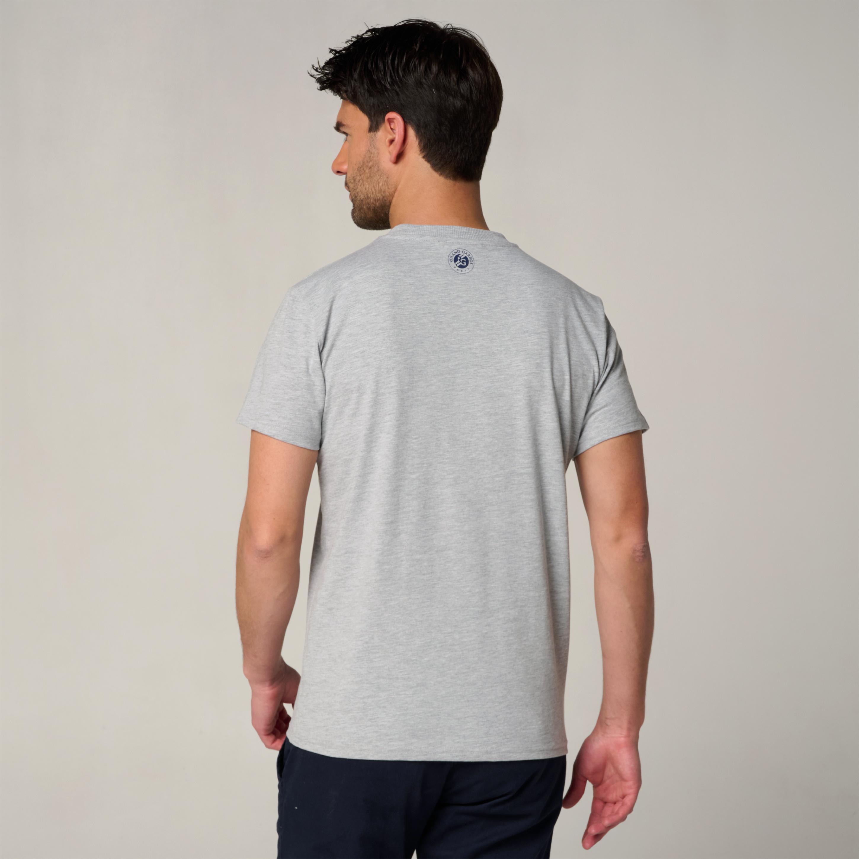 Roland-Garros man Court Logo Shirt - Grey | Roland-Garros Store