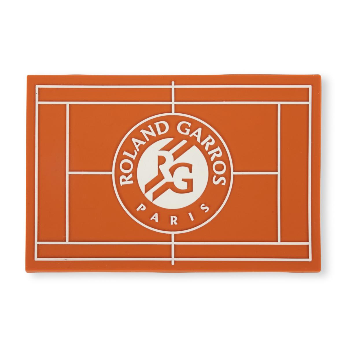 Leather and metal Roland Garros key ring - clay | Roland-Garros Store