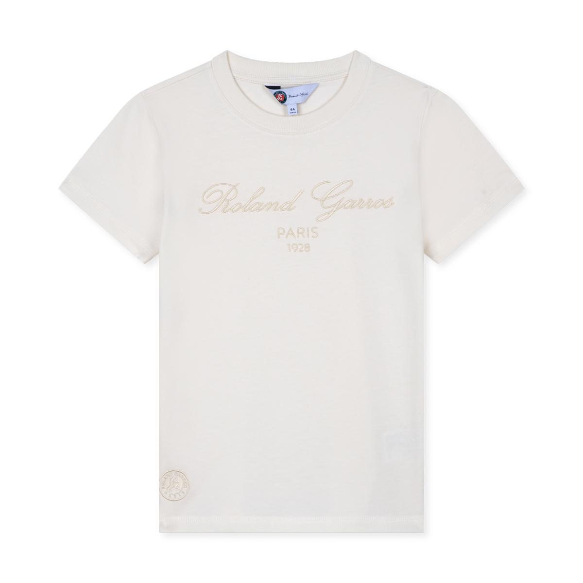驚きの激安価格 Roland-Garros boy Roland-Garros | Ecru - T-shirt Chic Sporty ウェア