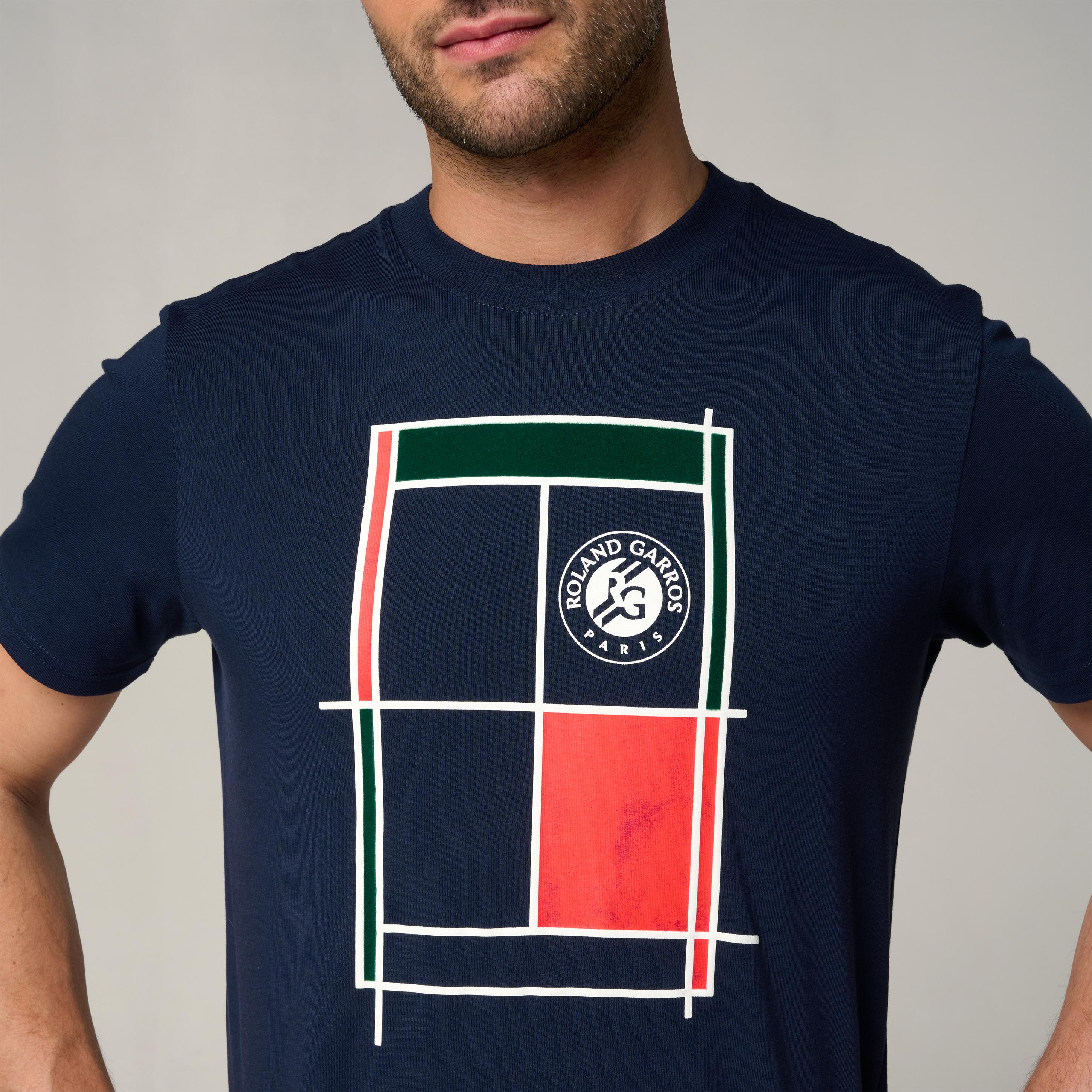 Roland-Garros man Court Shirt - Navy | Roland-Garros Store
