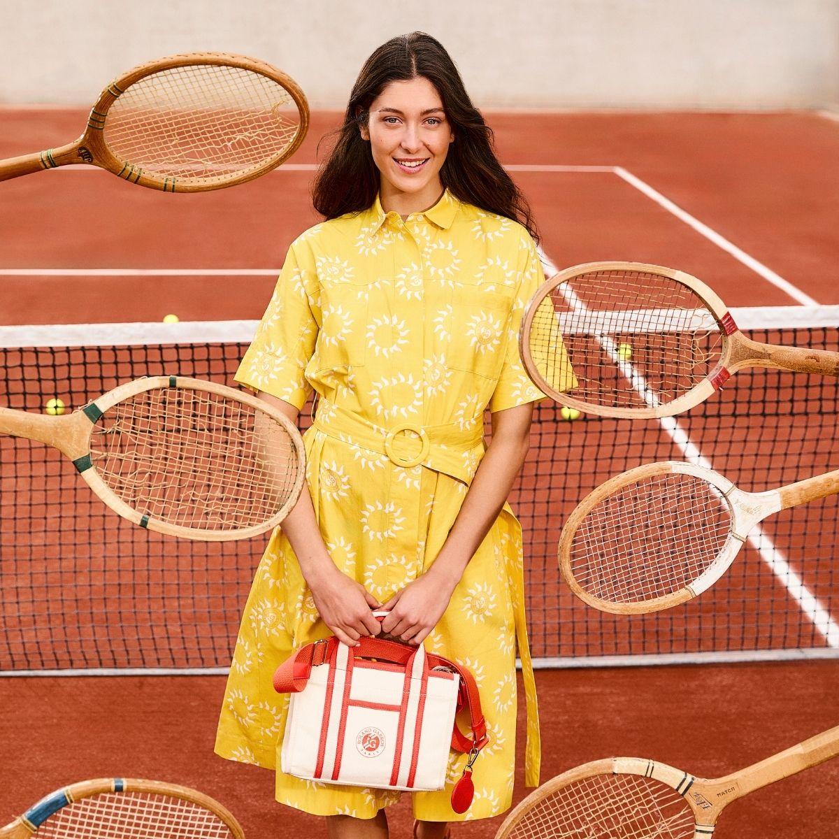 Robe sun femme Galeries Lafayette x Roland-Garros Jaune