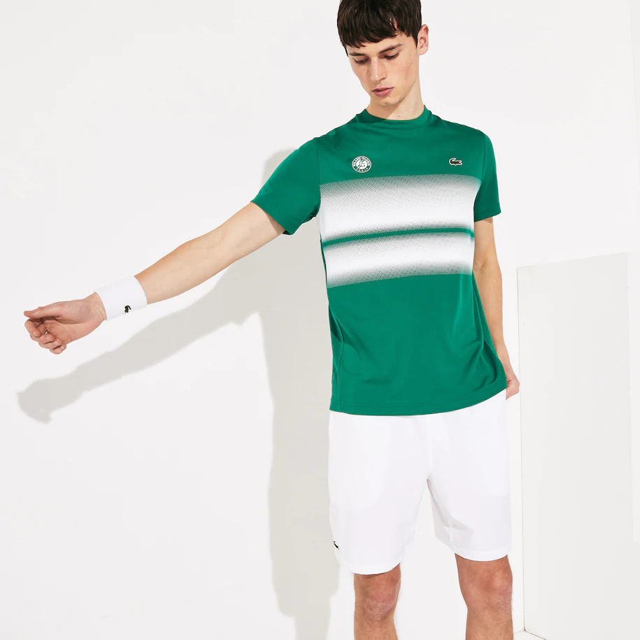 mens green lacoste t shirt