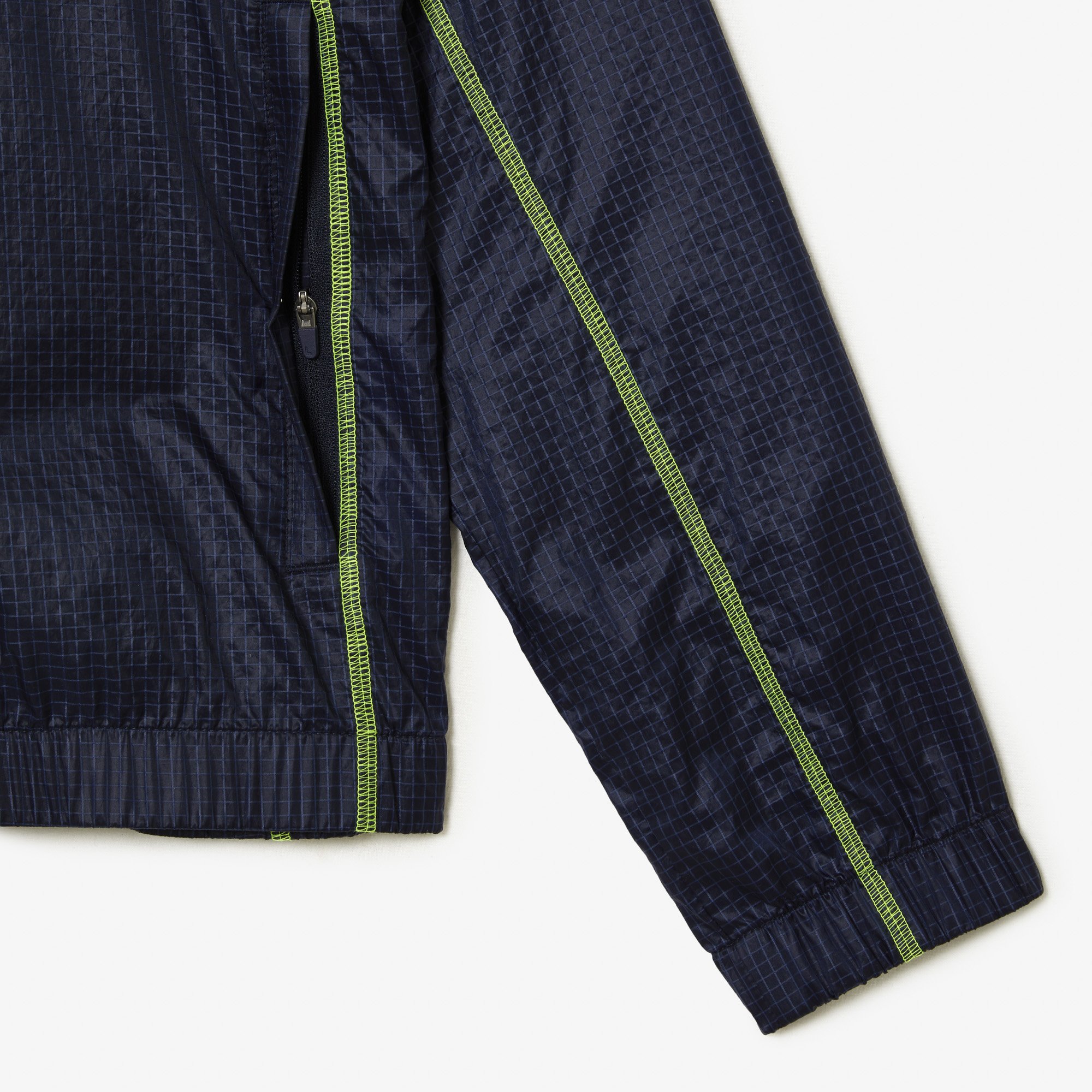 Lacoste Unisex Water-Repellent Reversible Monogram Green Jacket Sz