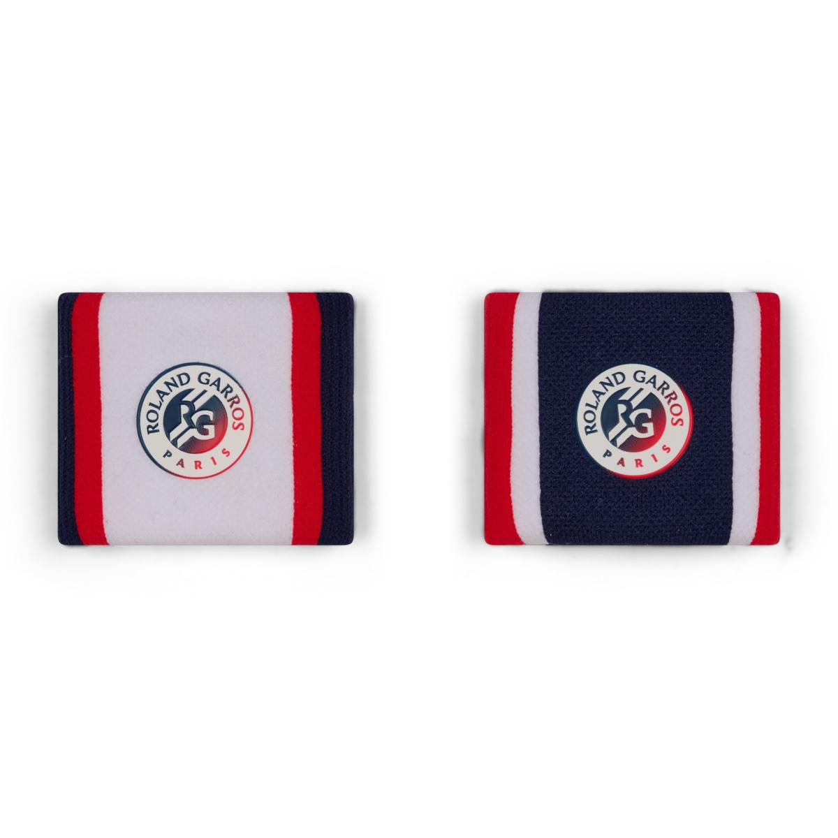 Bandeau Poignet Roland-Garros - Coton/Élasthanne - Absorption Transpiration - Style Tennis - Unisexe