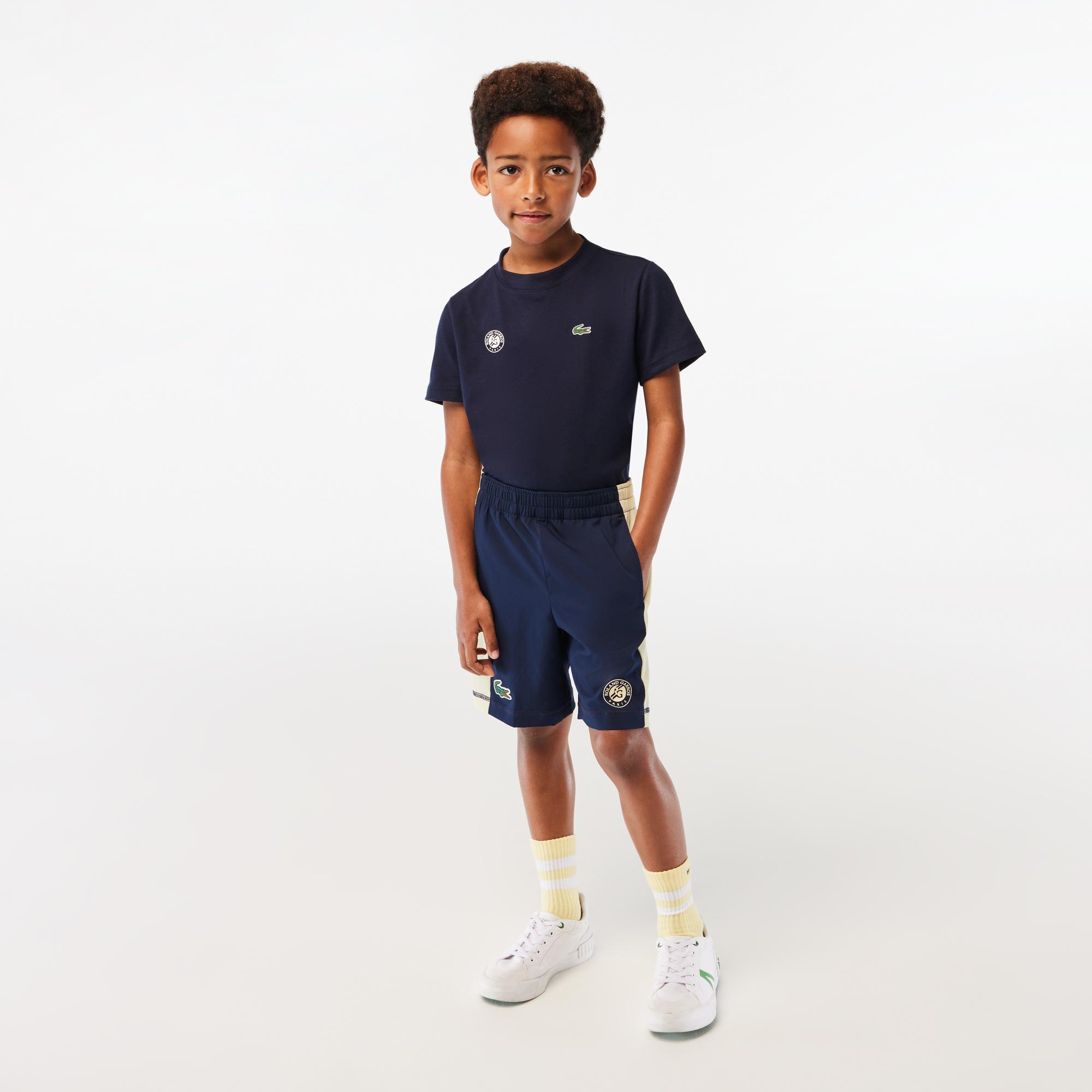 Boys black lacoste shorts store