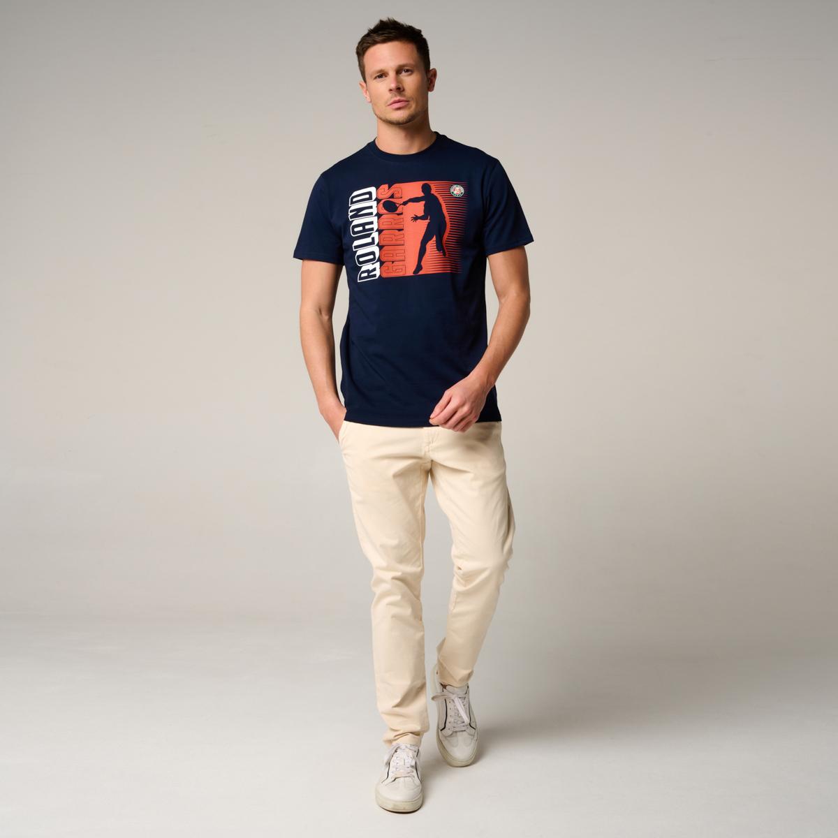 Roland-Garros man Player T-Shirt - Navy | Roland-Garros Store