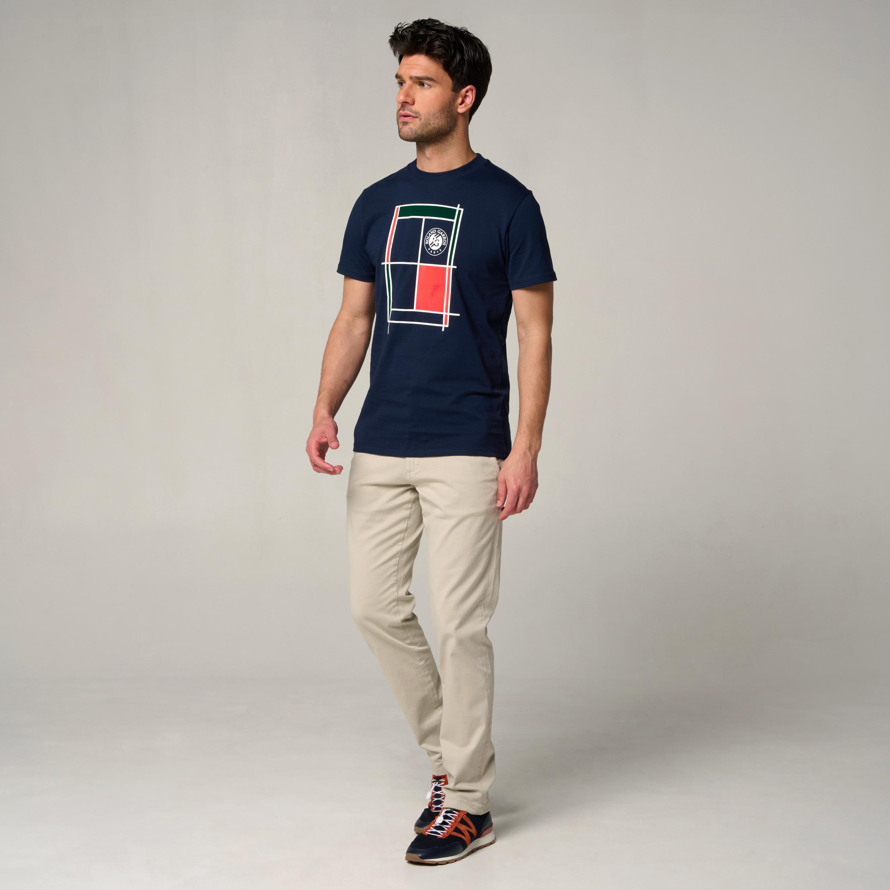 Roland-Garros man Court Shirt - Navy | Roland-Garros Store