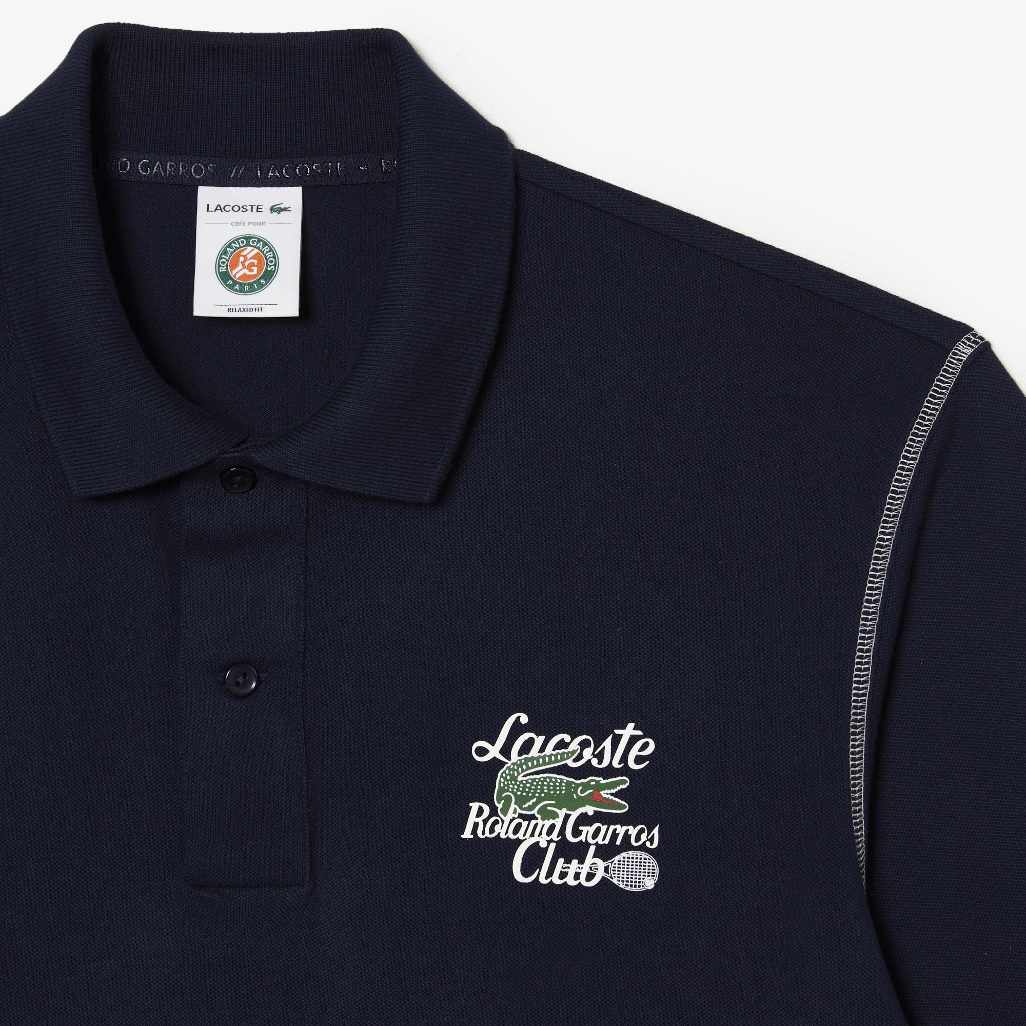 【新品】Roland garros official wear (L) Lacoste x Roland-Garros Man Club Polo - Navy | Roland-Garros