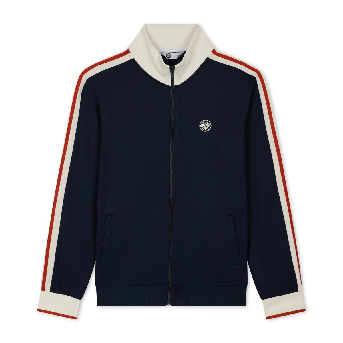 ROLAND GARROS ナイロンジャケット ホワイト/ネイビー Roland-Garros Performance men Jacket - Navy blue | Roland-Garros Store