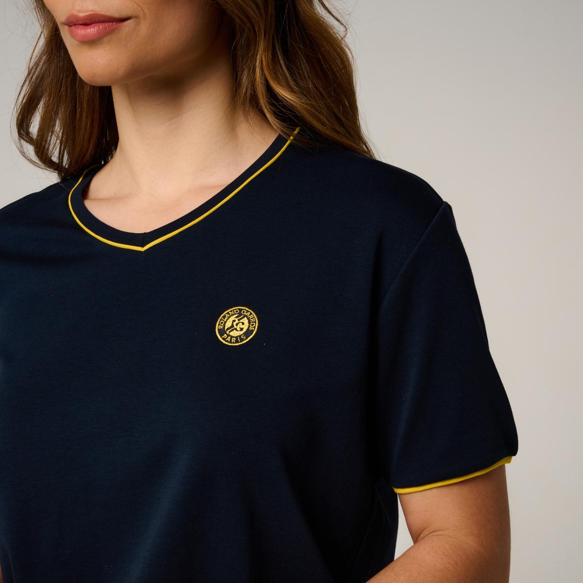 Roland-Garros woman Heritage T-Shirt - Navy | Roland-Garros Store