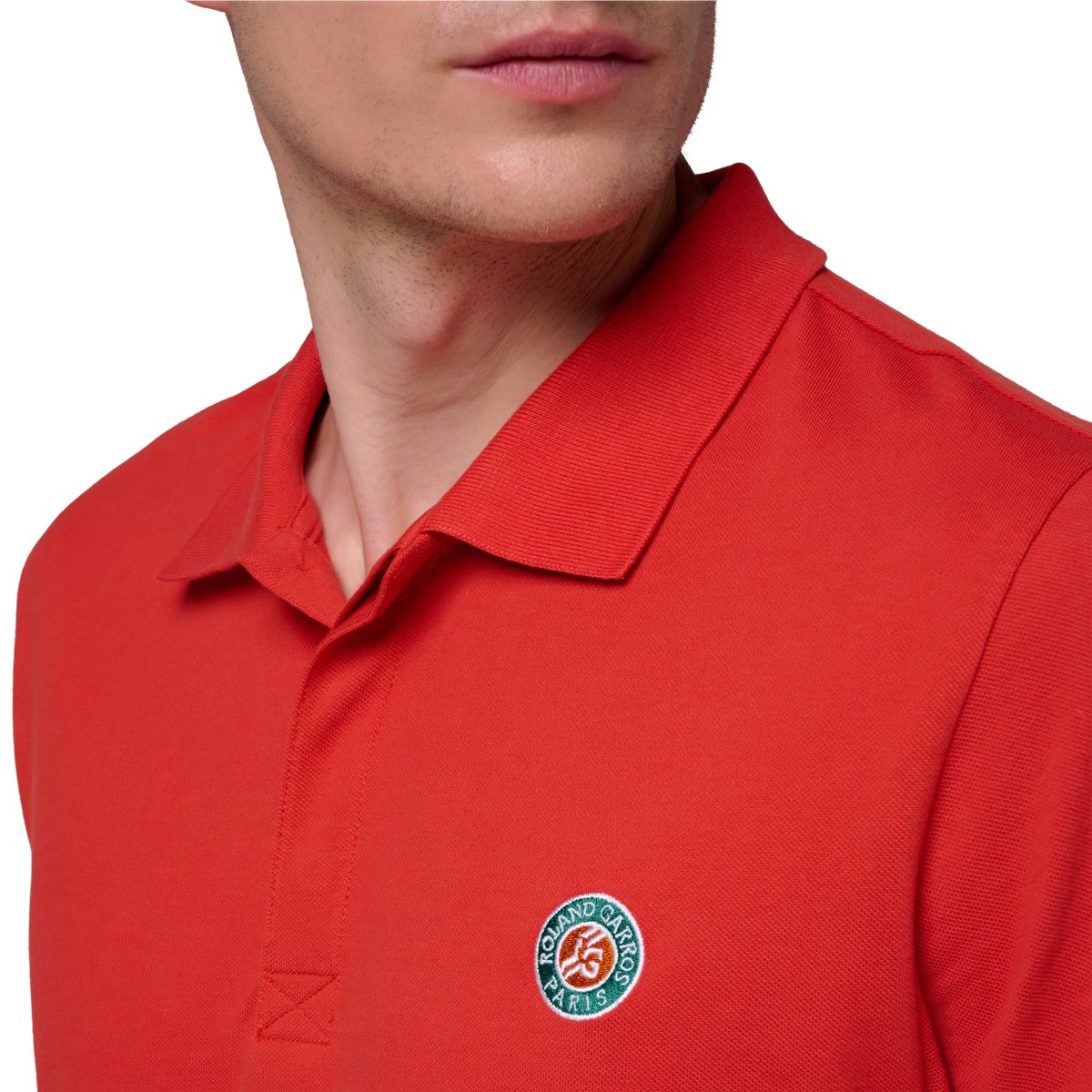 Polo manches longues Homme Roland-Garros - Marine