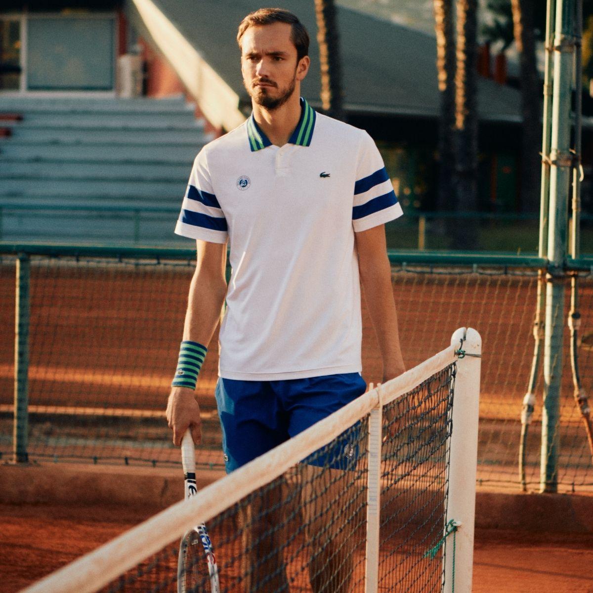 Lacoste x Roland Garros Men s Medvedev Performance Polo White