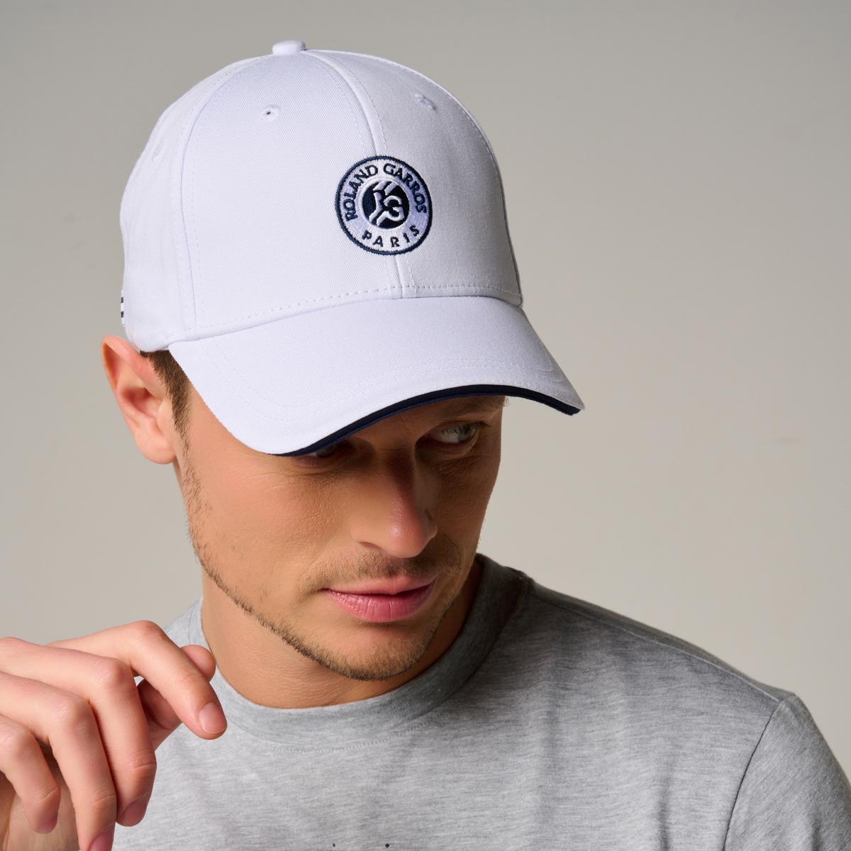 Roland Garros Unisex Monochrome Logo Cap White