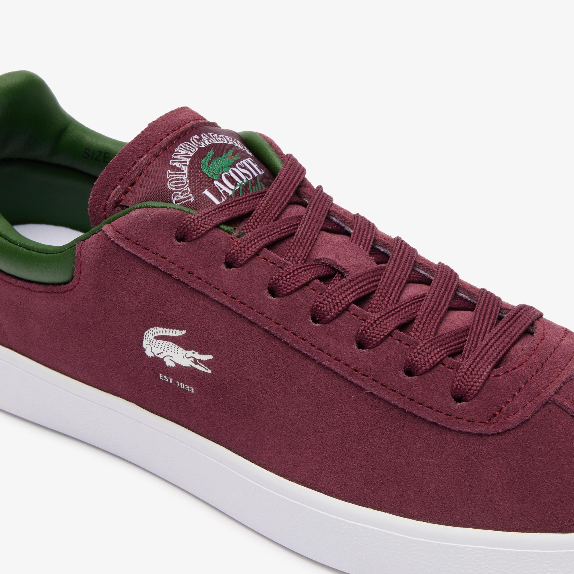 Lacoste x Roland Garros Baseshot Women Baskets Burgundy