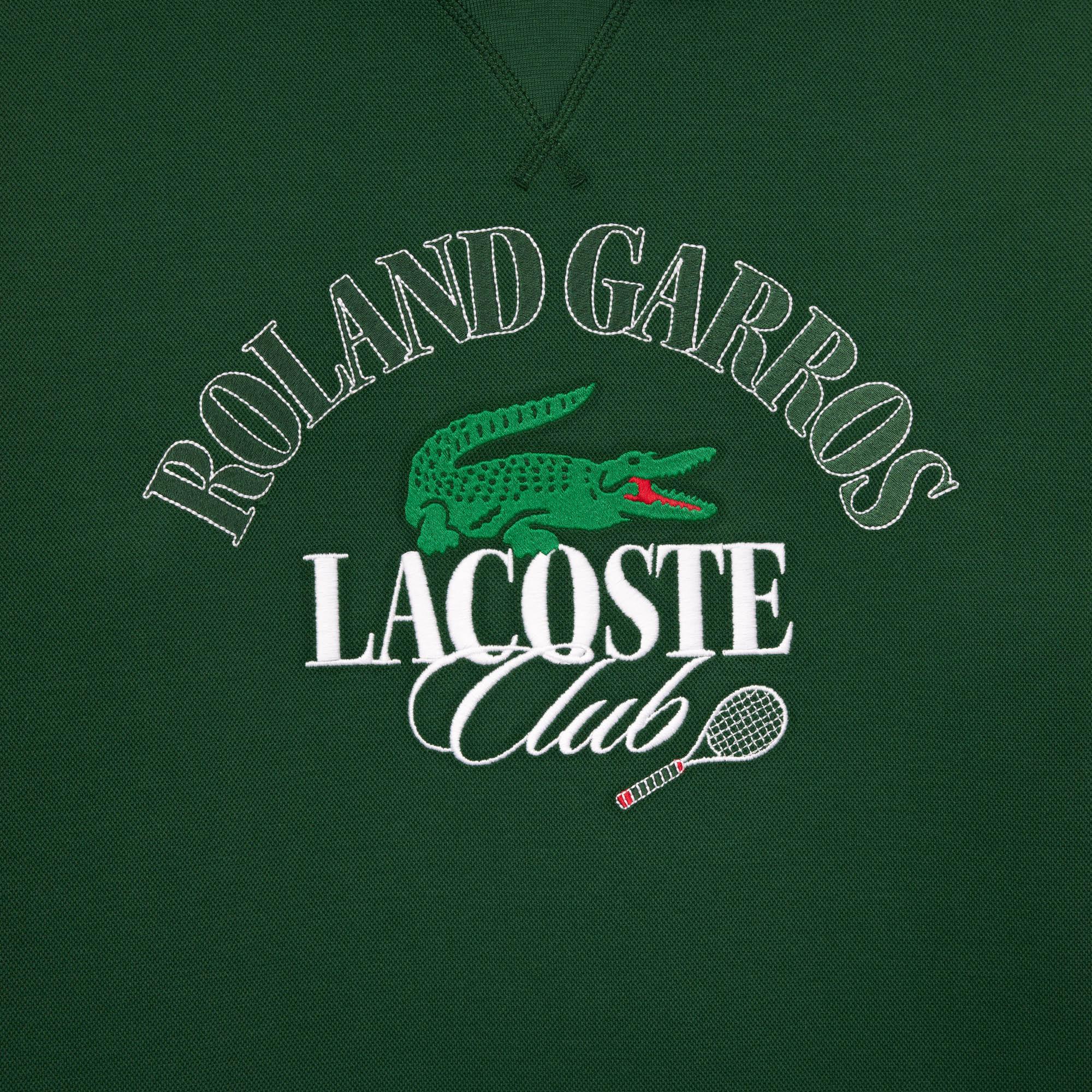 Sweatshirt Sport Sportsuit edition Unisexe Lacoste x Roland Garros Vert Roland Garros Boutique