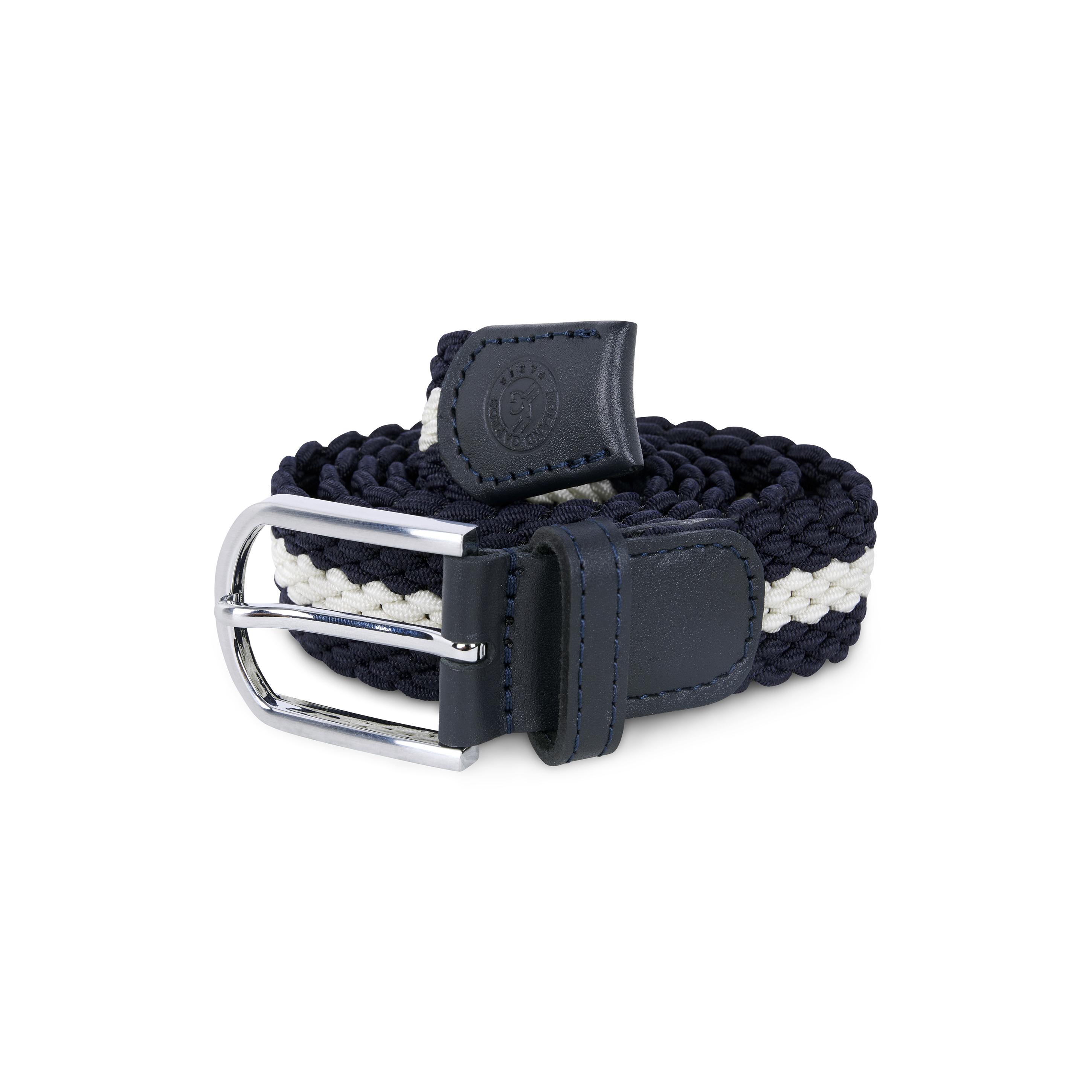 J.M. Weston x Roland-Garros Man Braided Belt - Navy | Roland 