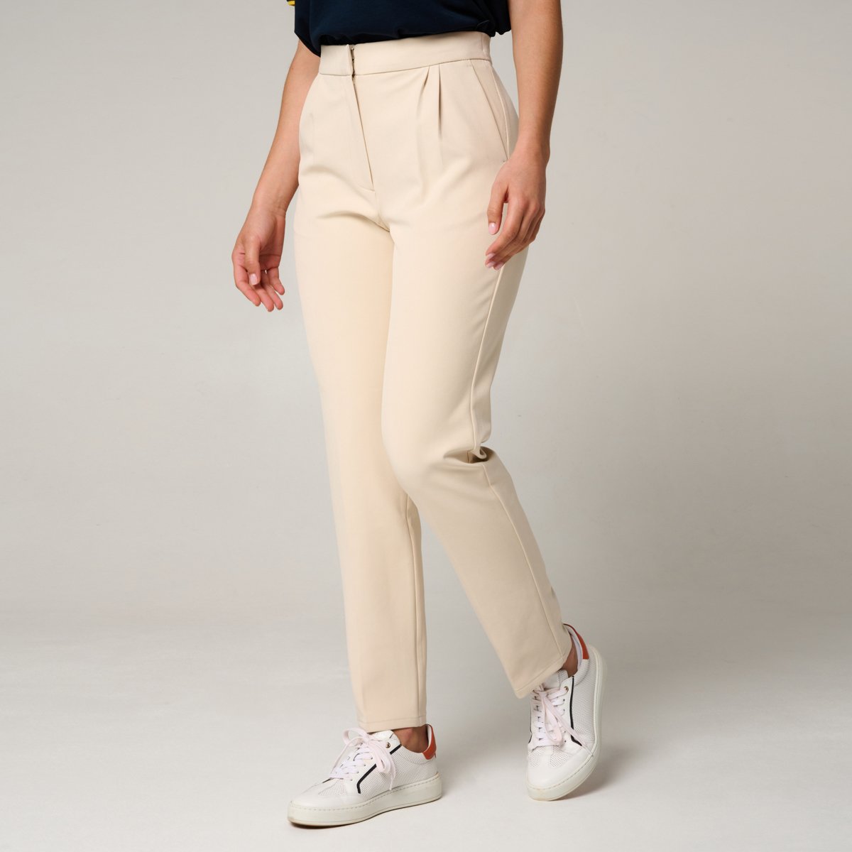 Roland-Garros Héritage Woman Chino Pants - Navy | Roland-Garros Store