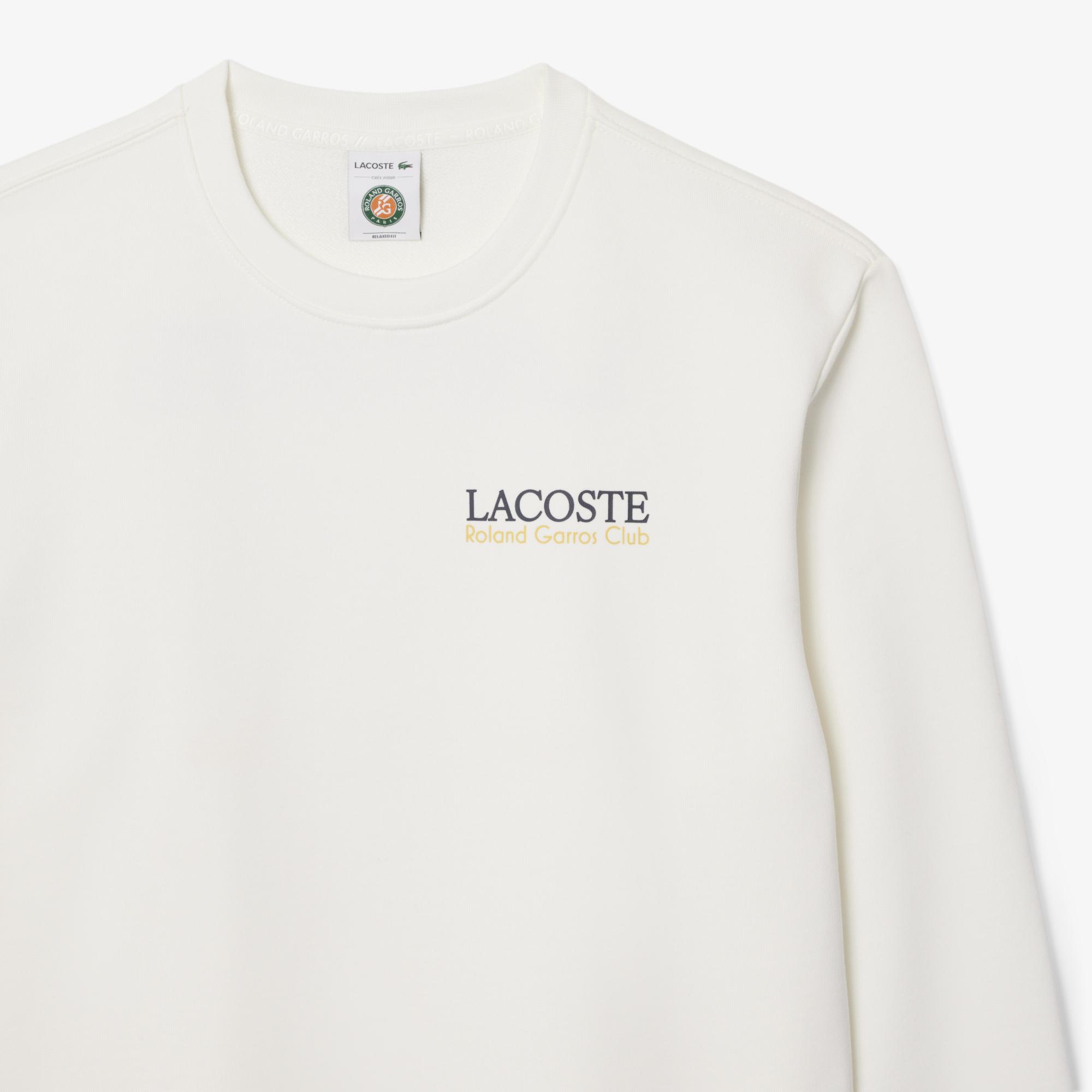 Lacoste x Roland-Garros Club unisex Sweatshirt - Ecru | Roland 
