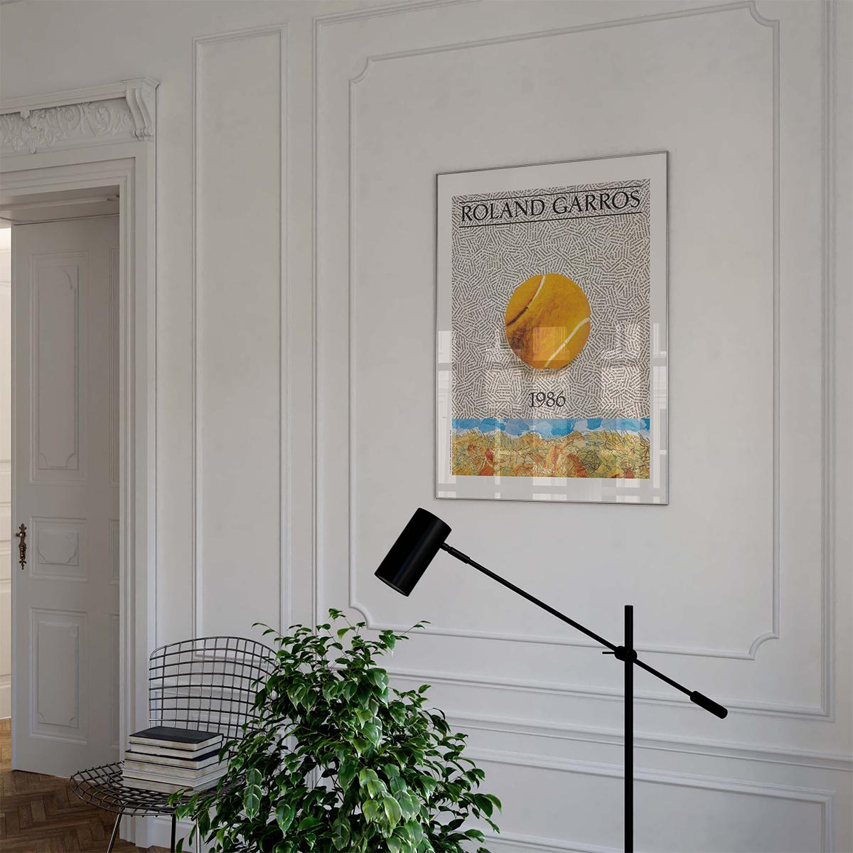 Oneart x Roland-Garros RG 2000 Poster50x70 cm in tub - Clay