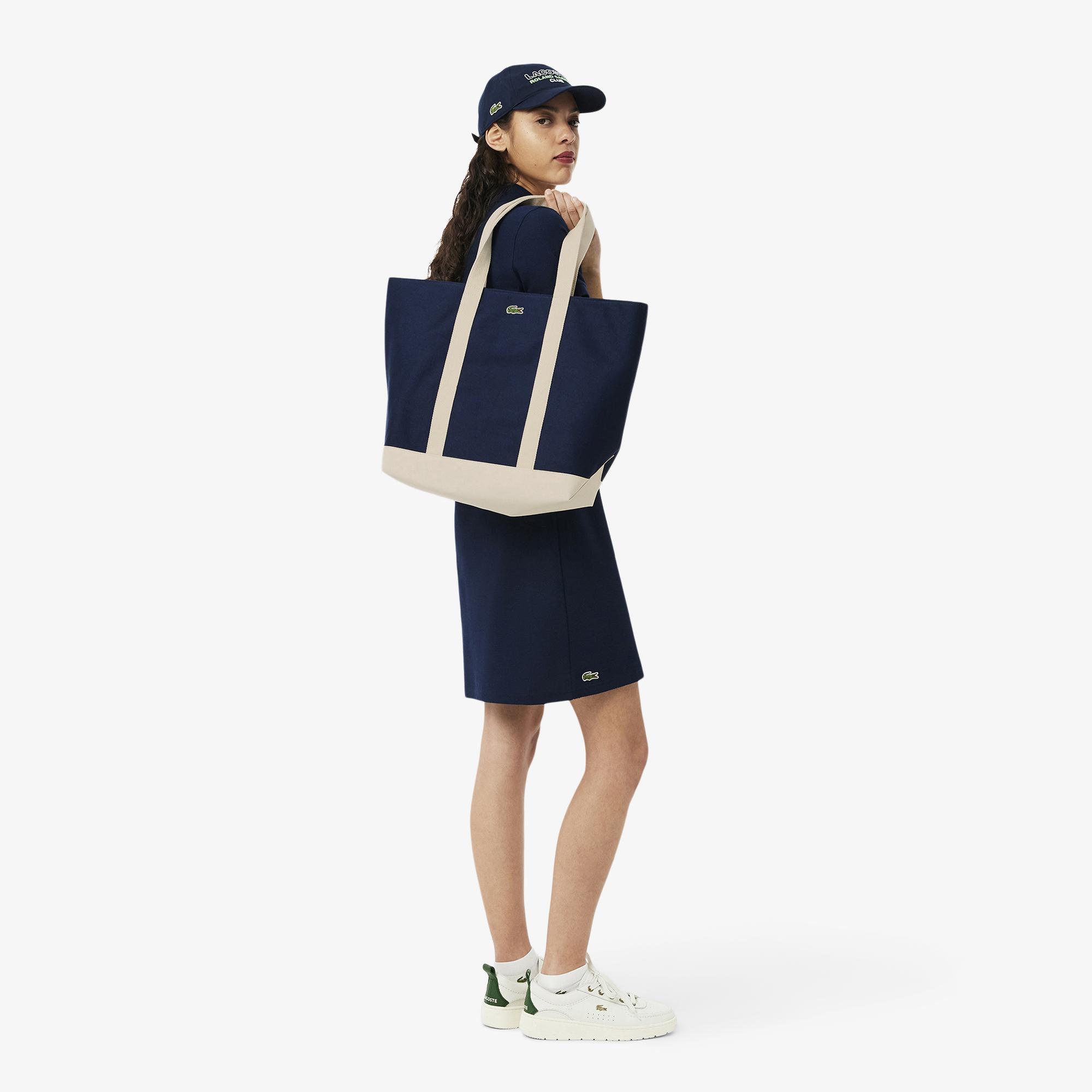 Lacoste｜ (Roland-Garros Edition Canvas Tote (NF4943RG-Q Unisex Roland-Garros Edition Tote - Women's Collection - New