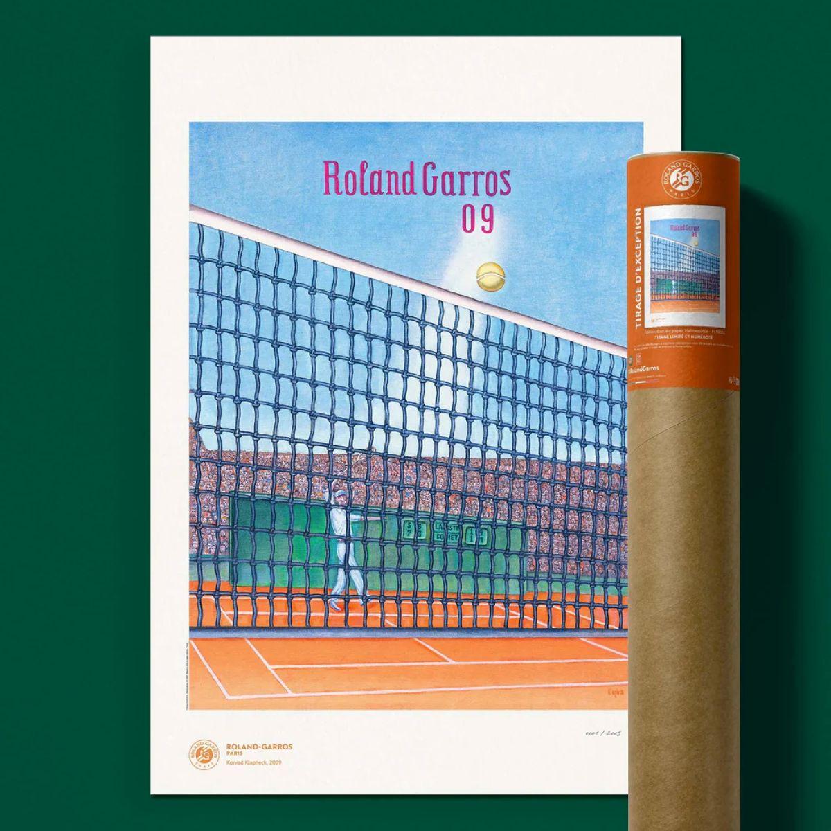 Oneart x Roland-Garros RG 2009 Exceptional poster70x100 cm in tub