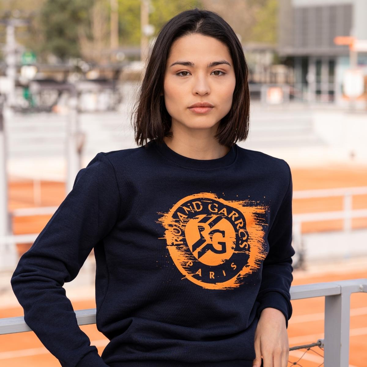 Sweatshirt femme Galeries Lafayette x Roland Garros Rose Roland Garros Boutique