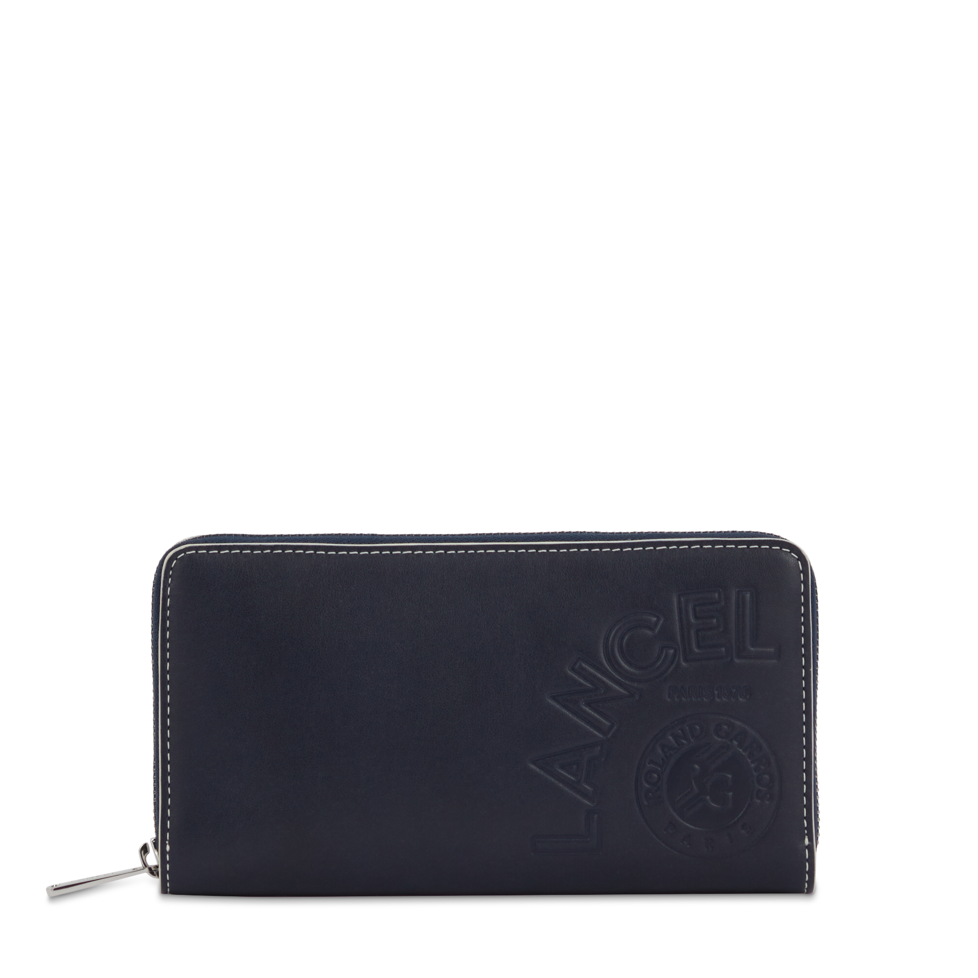 Lancel long zipped wallet for Roland-Garros - Navy | Roland-Garros Store