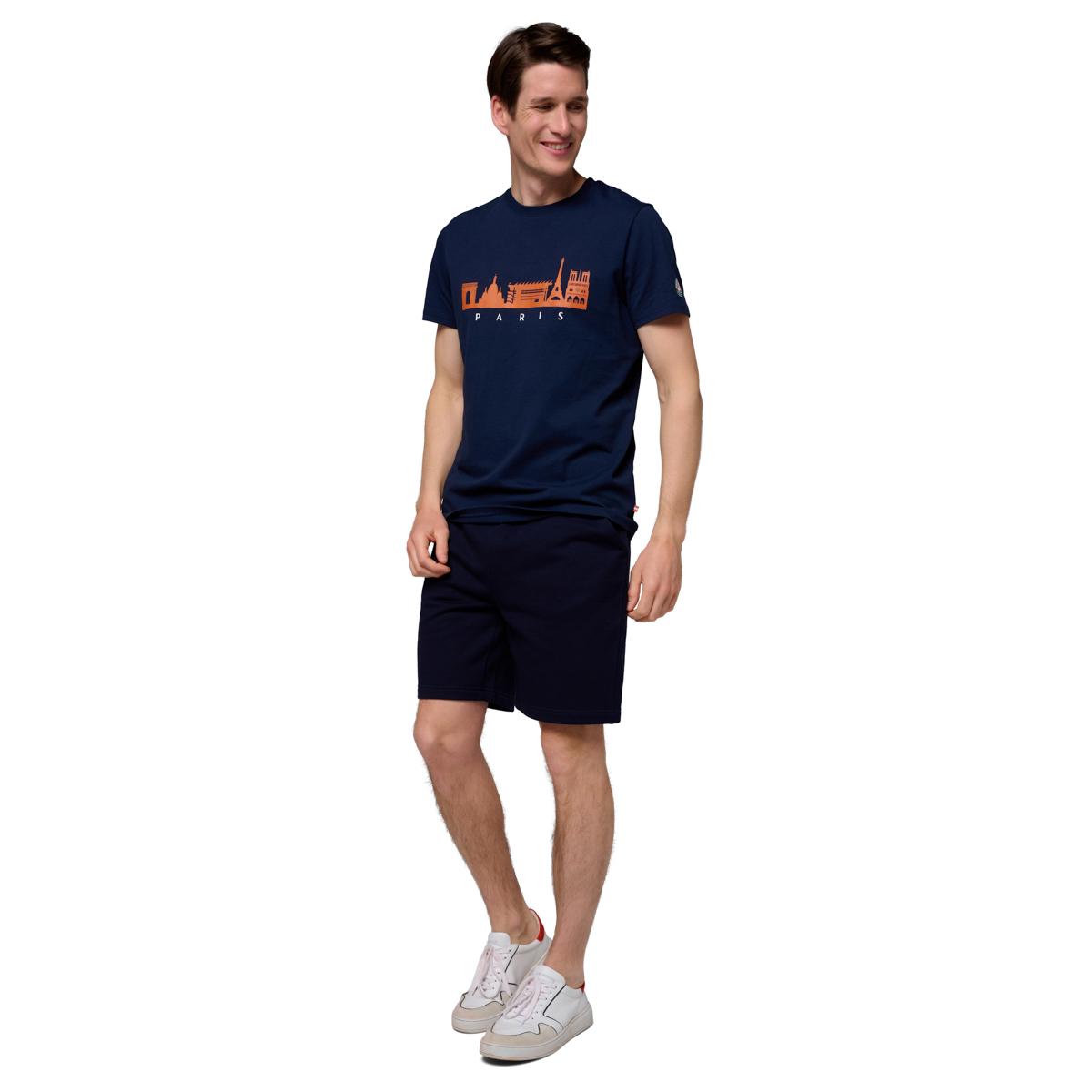 Roland-Garros Skyline man t-shirt - Navy | Roland-Garros Store